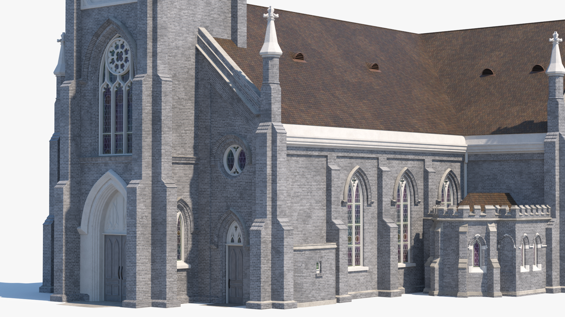 3D Ancient Catholic Church model