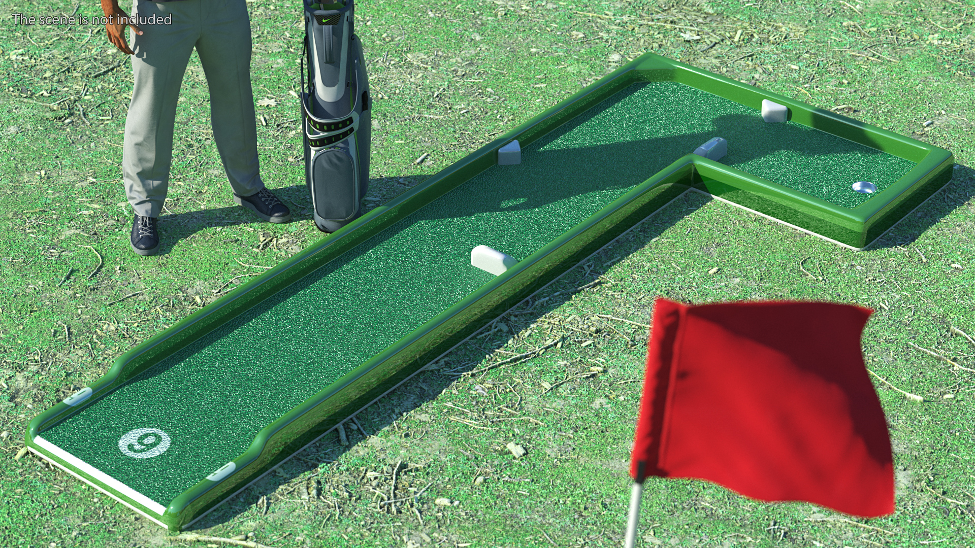 3D model Mini Golf Portable Outdoor 9 Courses Set
