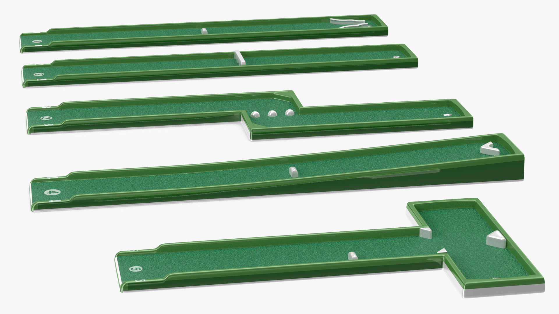 3D model Mini Golf Portable Outdoor 9 Courses Set