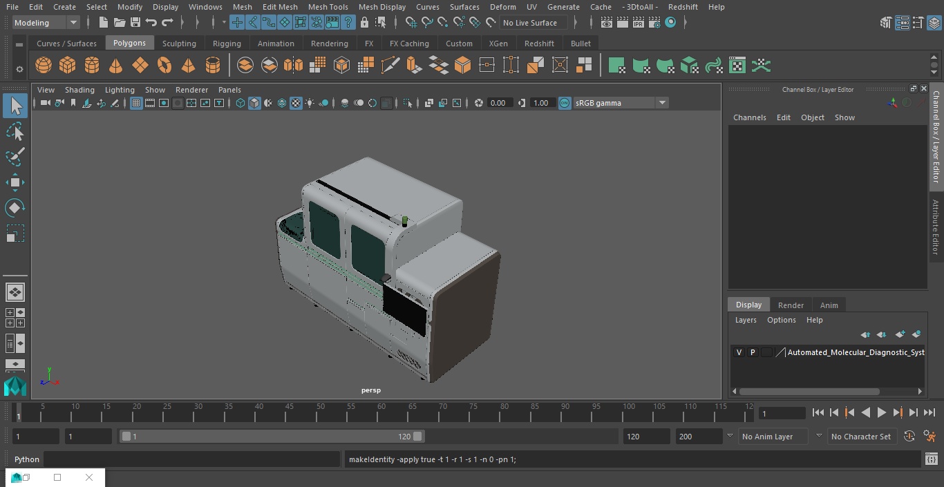 Automated Molecular Diagnostic System 3D