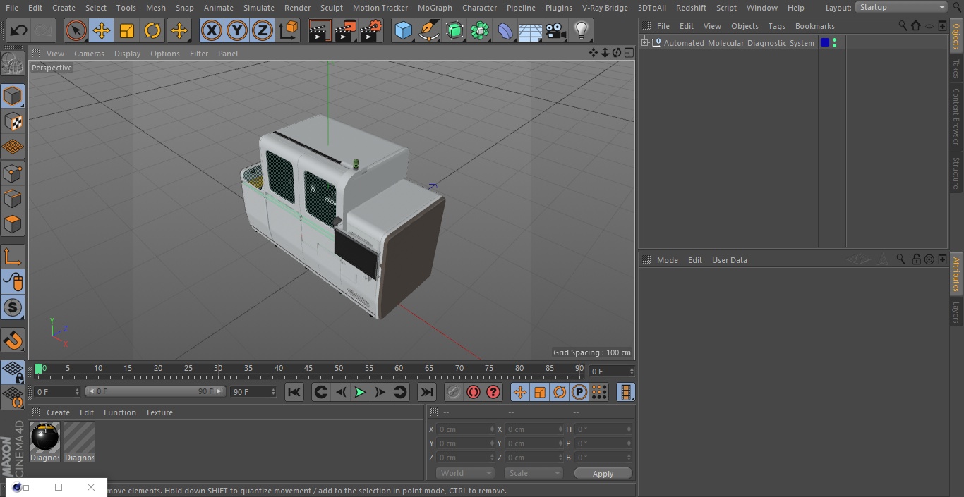 Automated Molecular Diagnostic System 3D