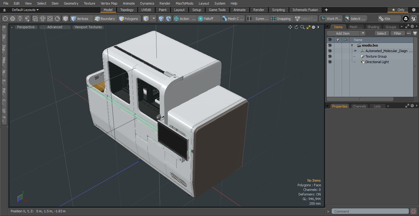 Automated Molecular Diagnostic System 3D