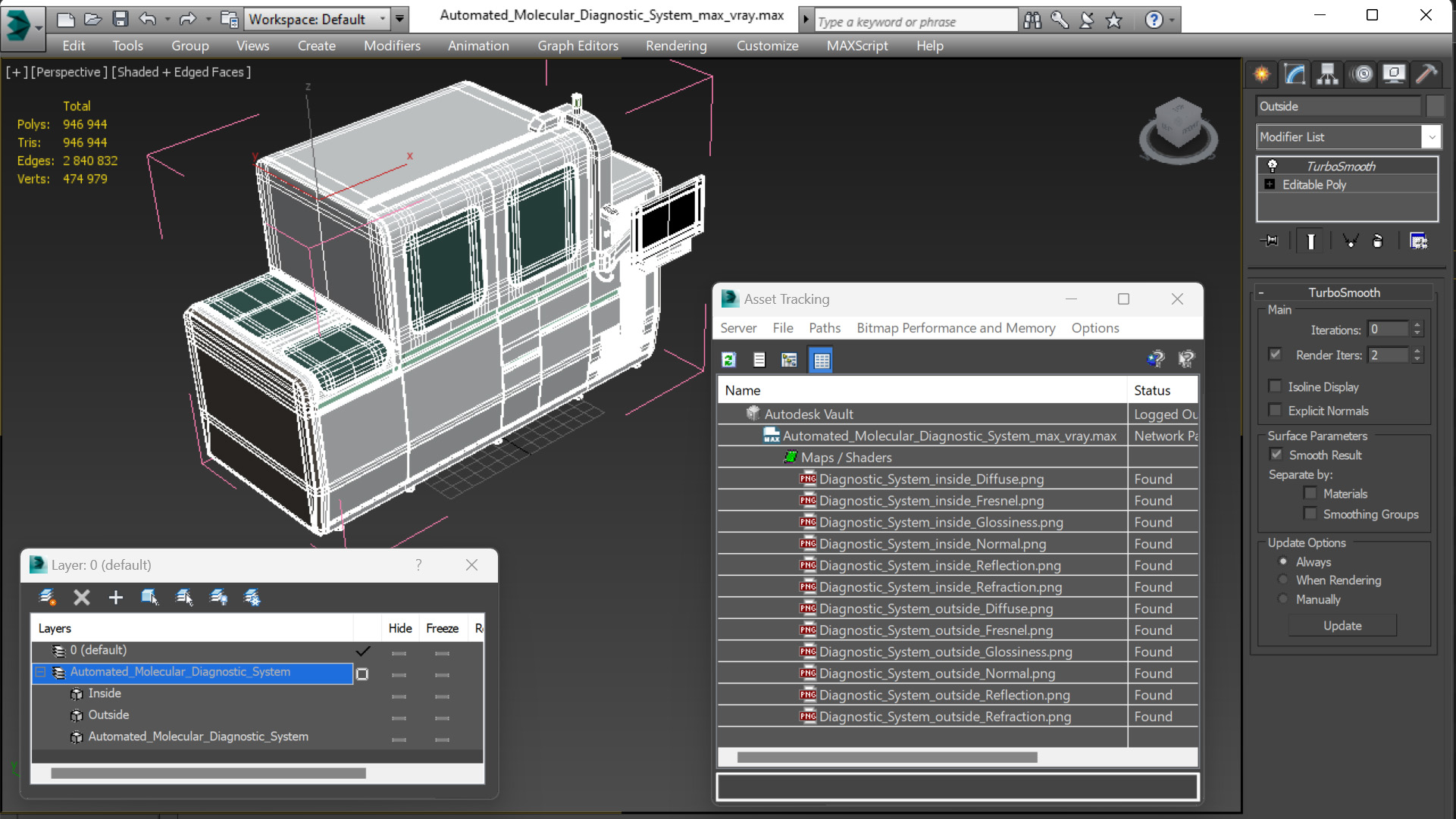 Automated Molecular Diagnostic System 3D