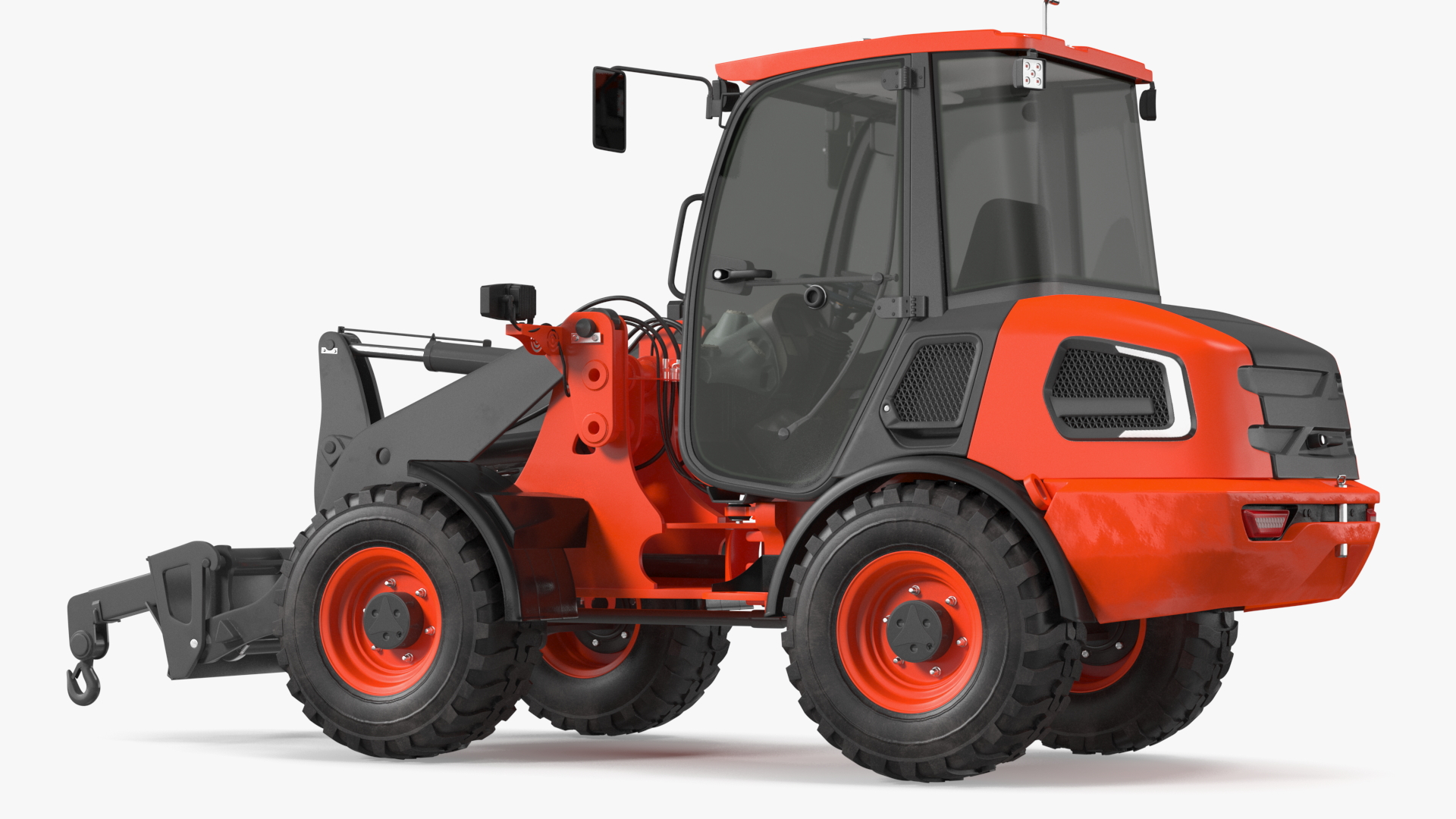 Electric Loader with Material Handling Arm 3D