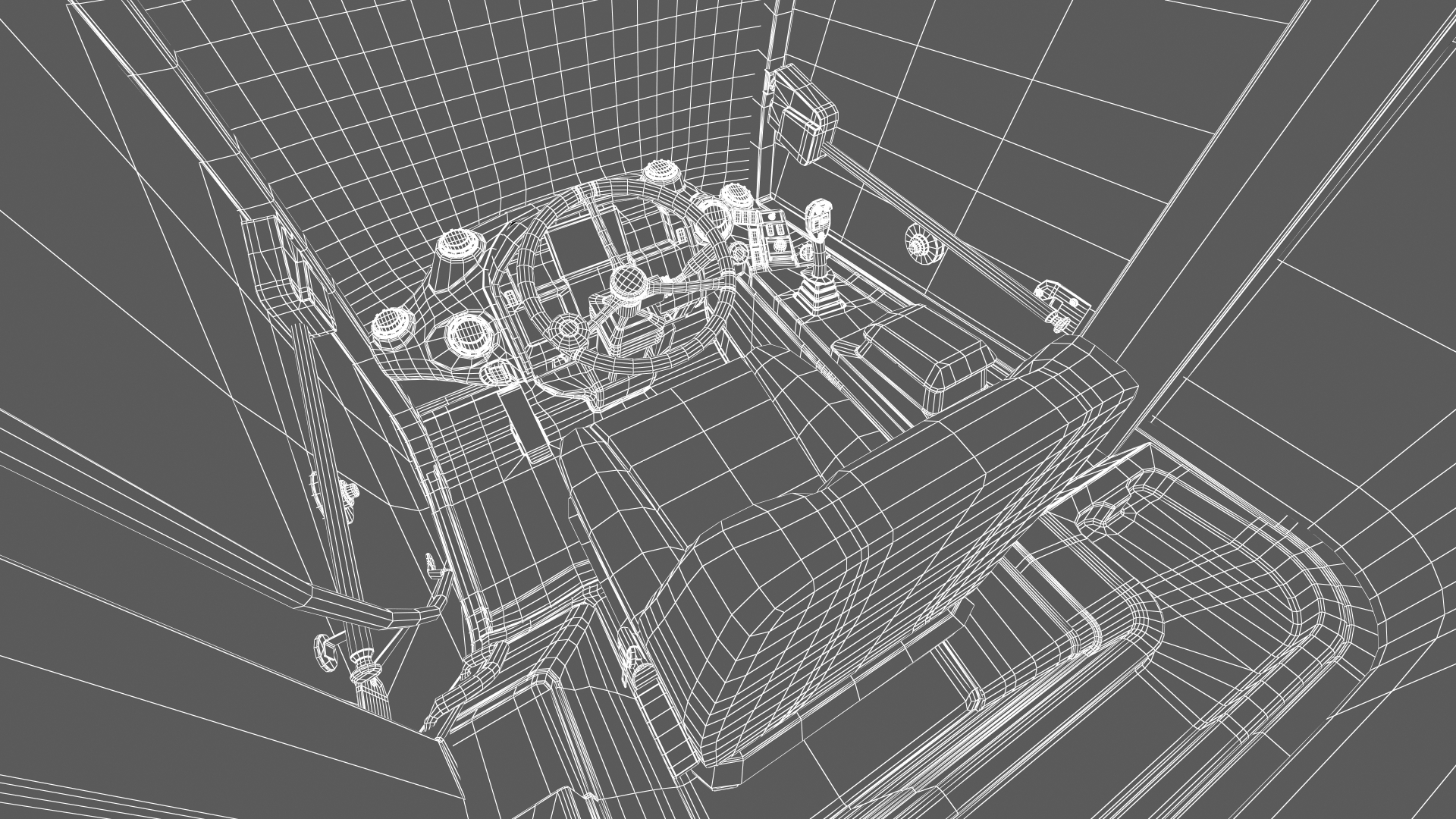 Electric Loader with Material Handling Arm 3D