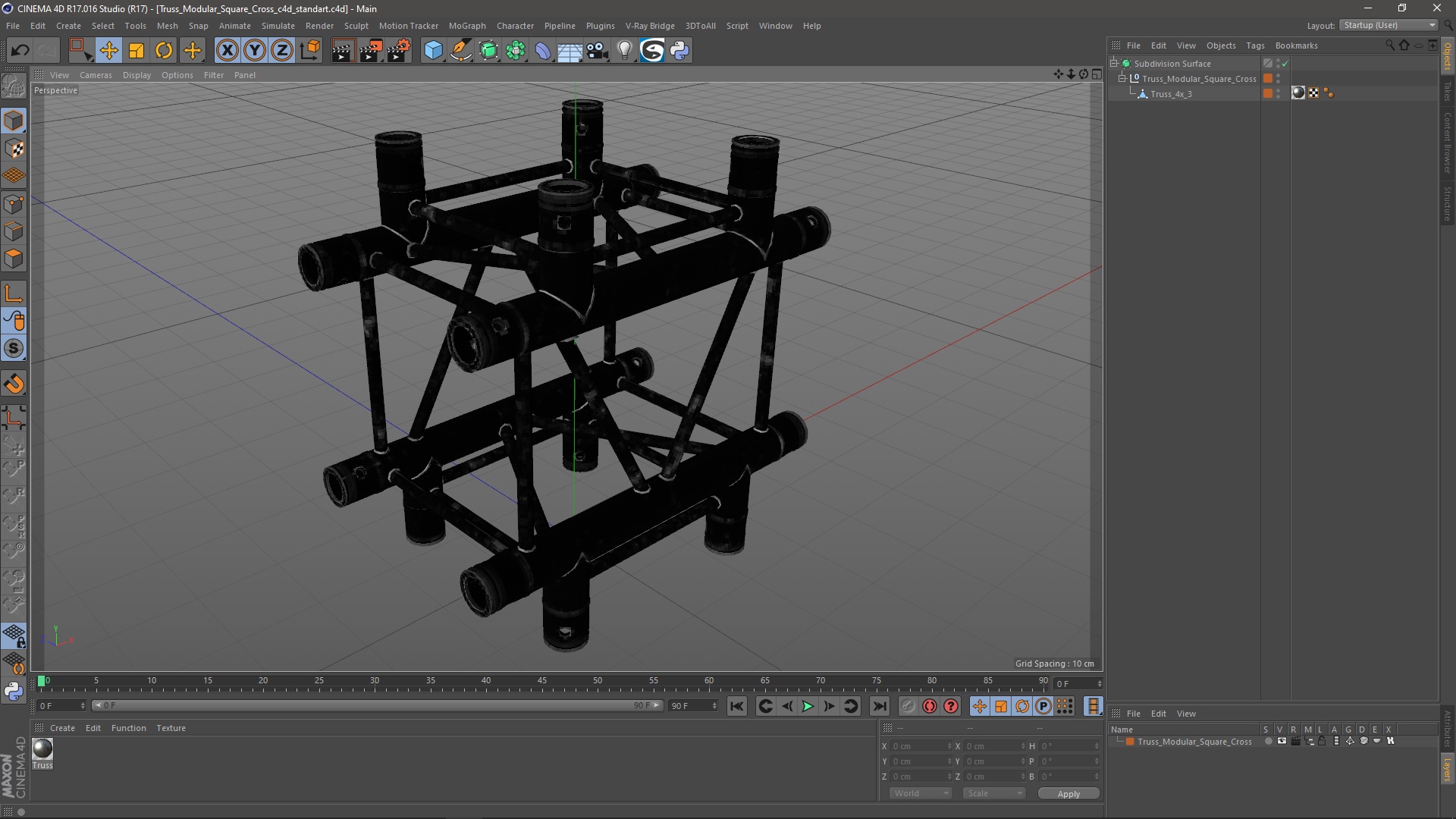 3D Truss Modular Square Cross