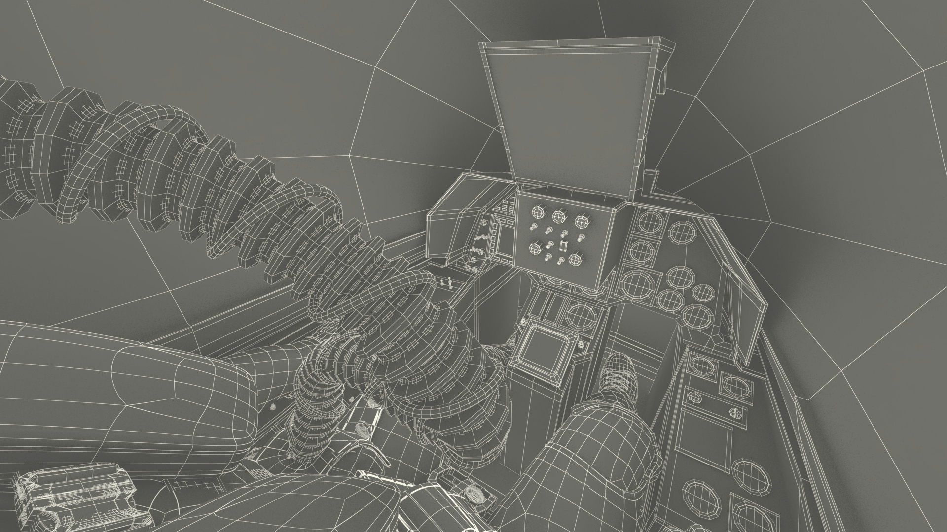 3D Fighter F-16 with Pilot and Missile Launcher LAU-129 Rigged for Cinema 4D model