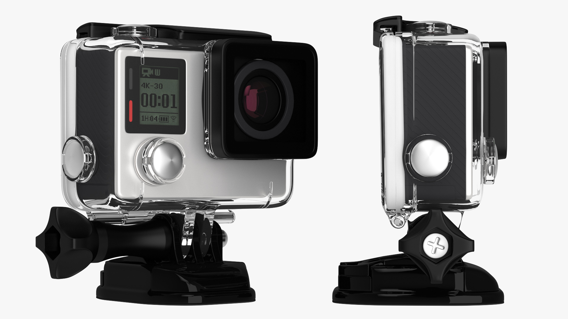3D model Action Camera in Aqua Box