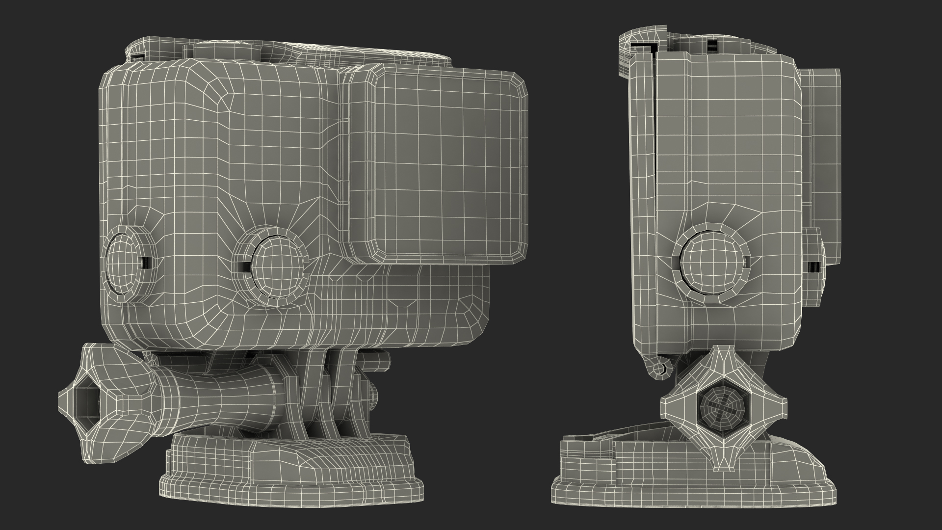 3D model Action Camera in Aqua Box