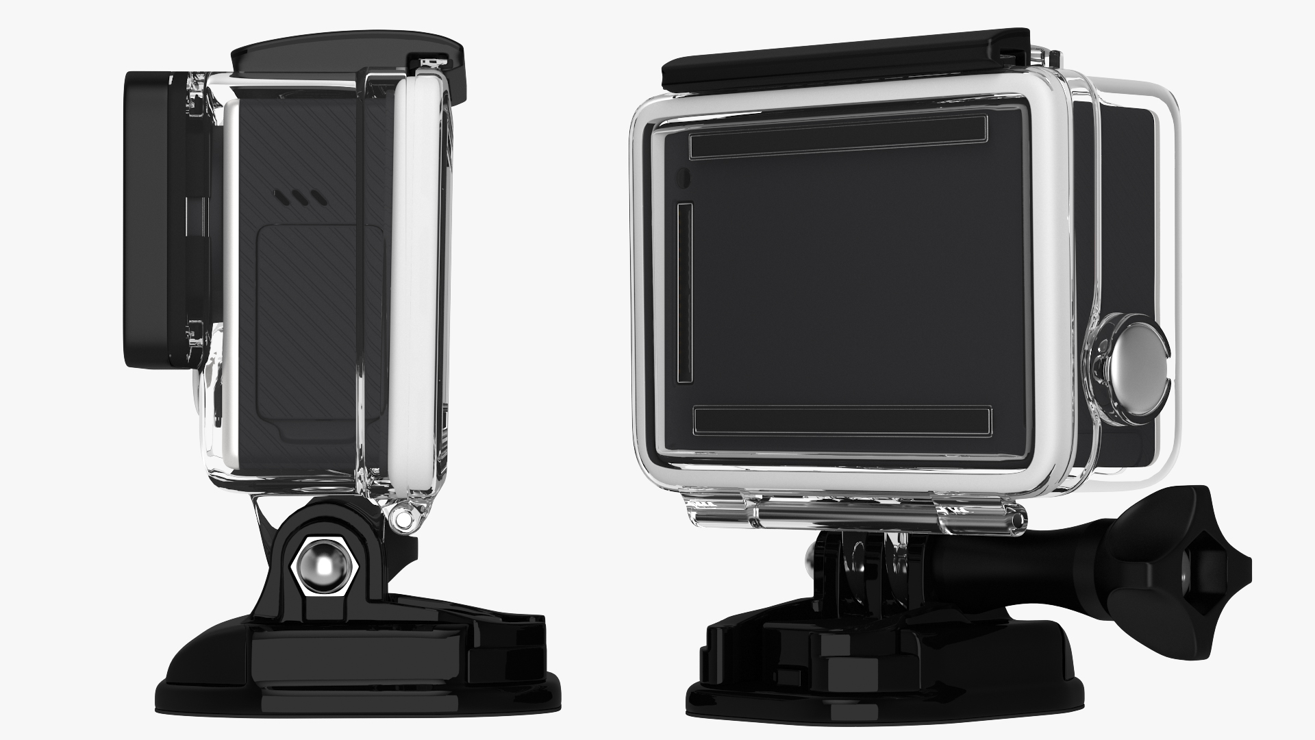 3D model Action Camera in Aqua Box