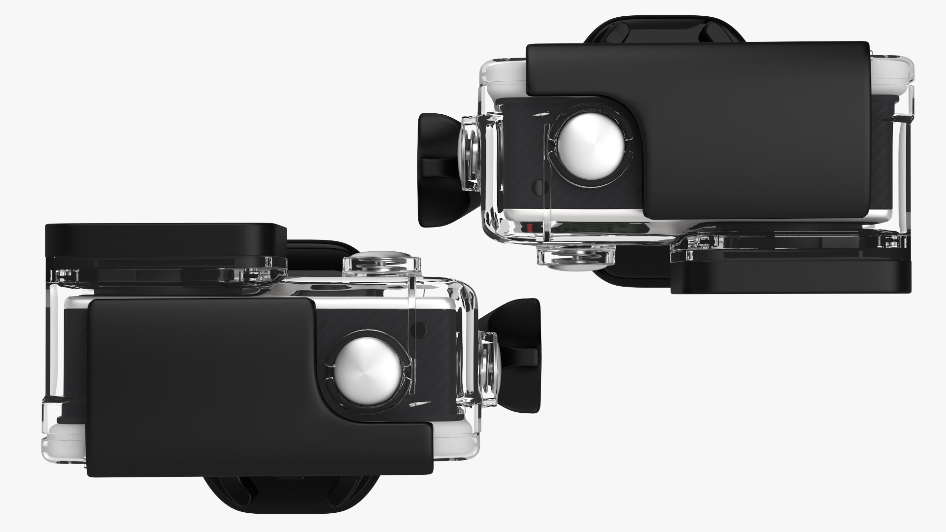 3D model Action Camera in Aqua Box