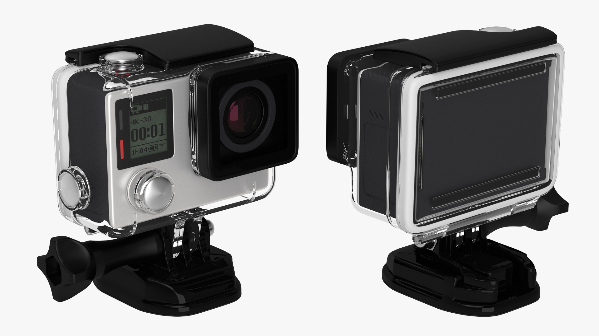 3D model Action Camera in Aqua Box