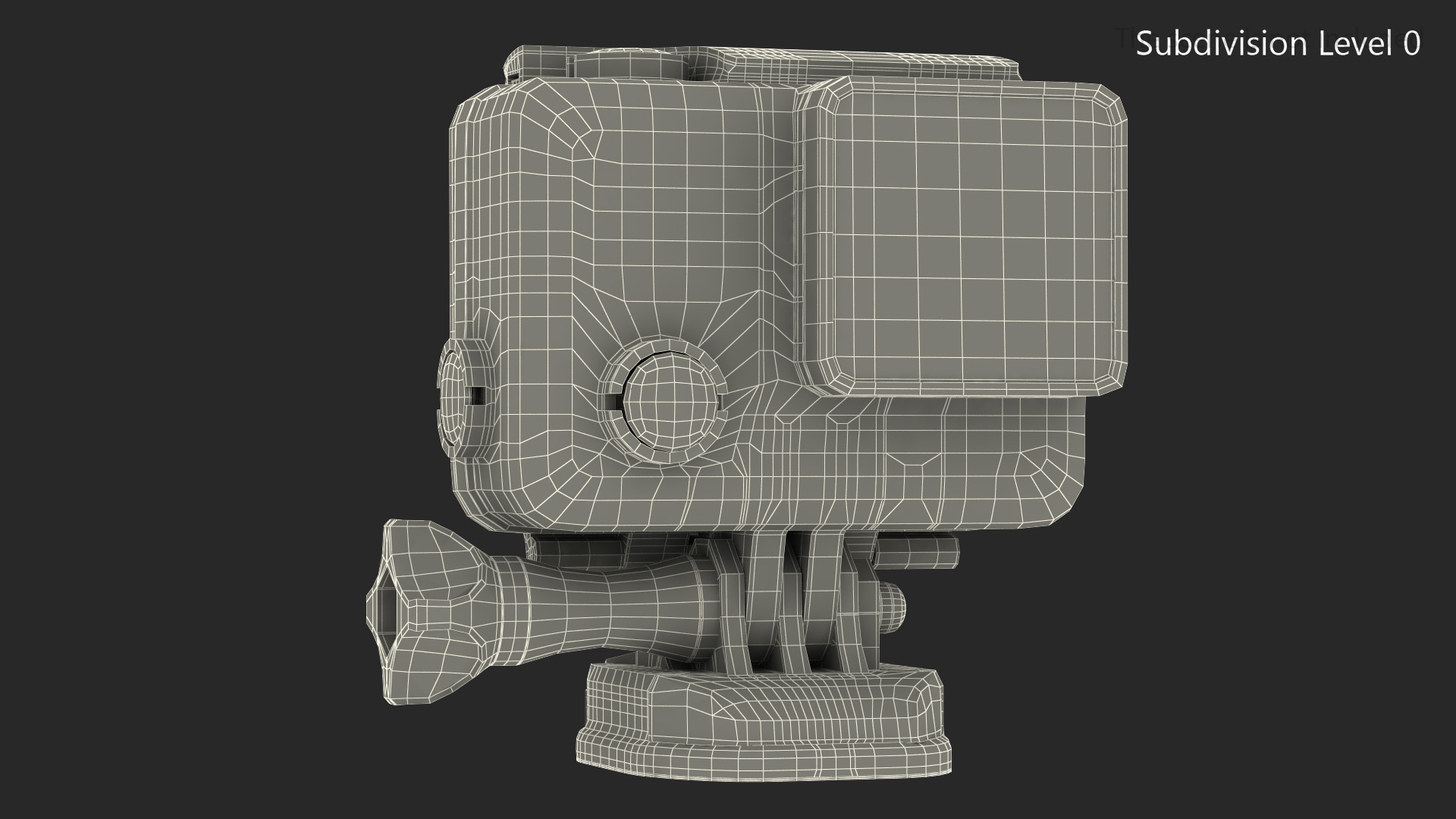 3D model Action Camera in Aqua Box