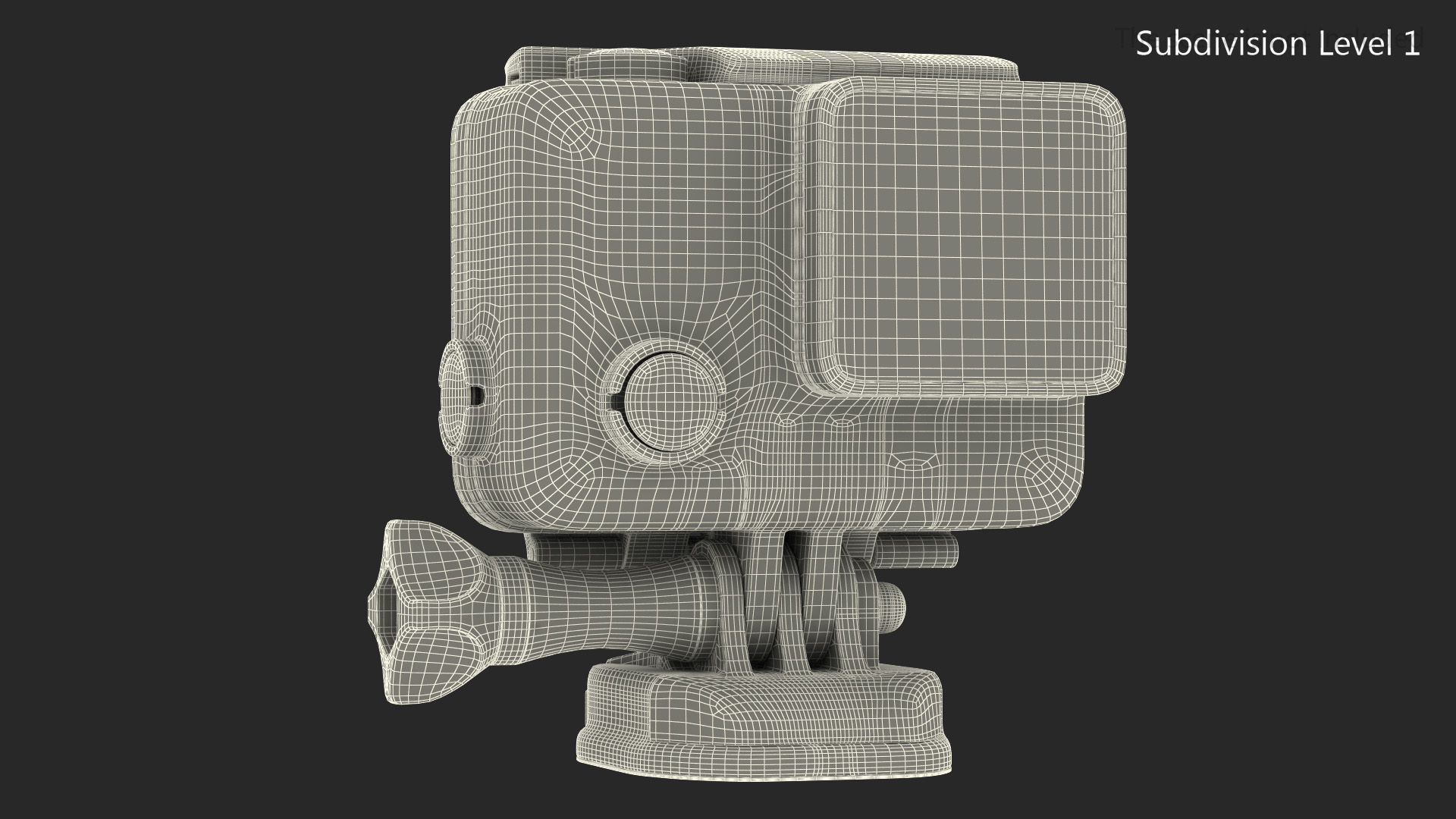 3D model Action Camera in Aqua Box