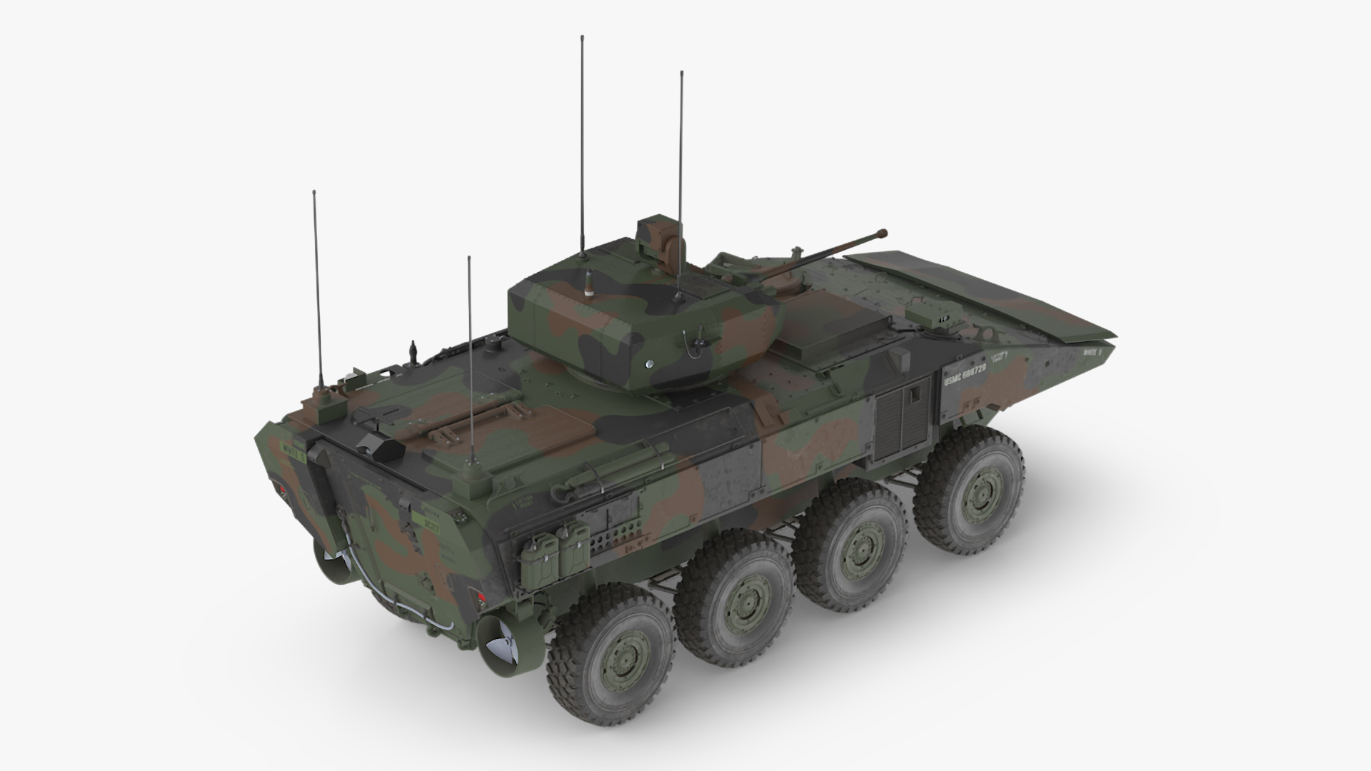 3D US Amphibious Combat Vehicle ACV with 30mm Gun