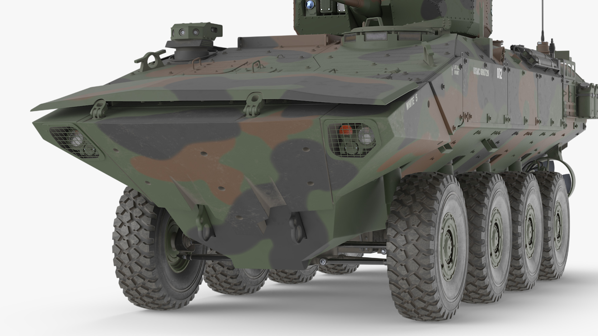 3D US Amphibious Combat Vehicle ACV with 30mm Gun