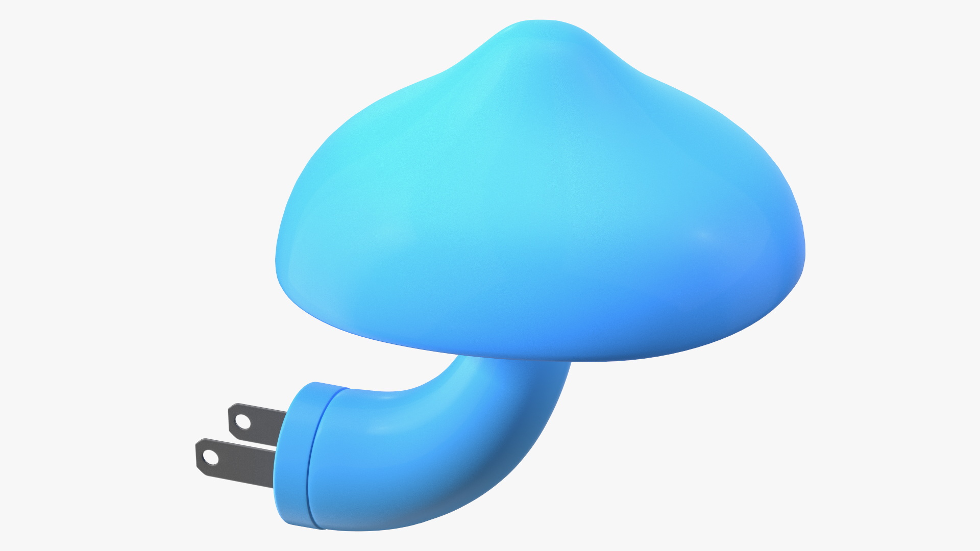 3D model Night Light Plug Mushroom Blue