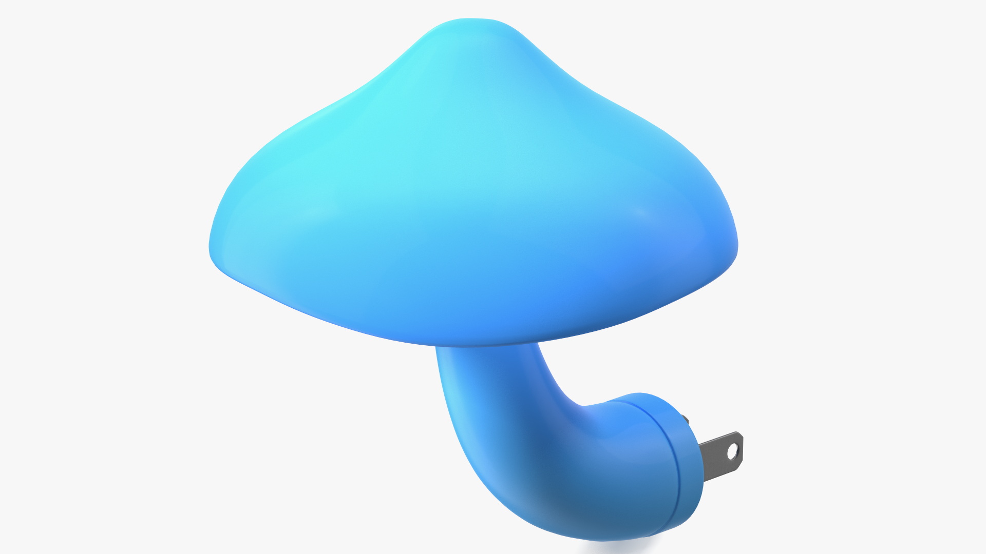 3D model Night Light Plug Mushroom Blue