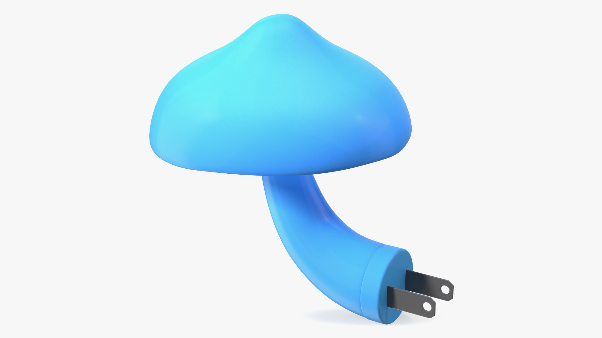 3D model Night Light Plug Mushroom Blue
