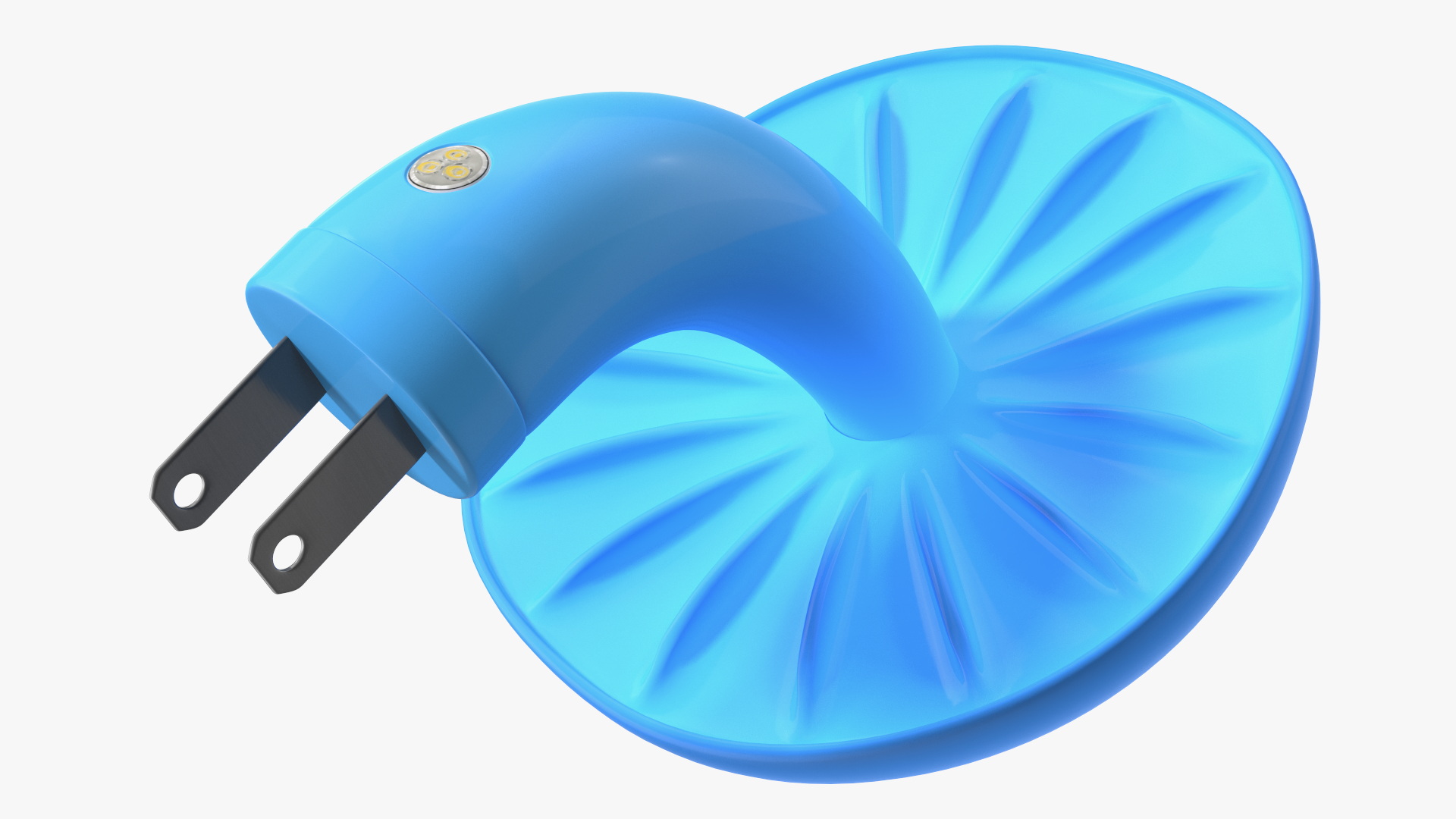 3D model Night Light Plug Mushroom Blue