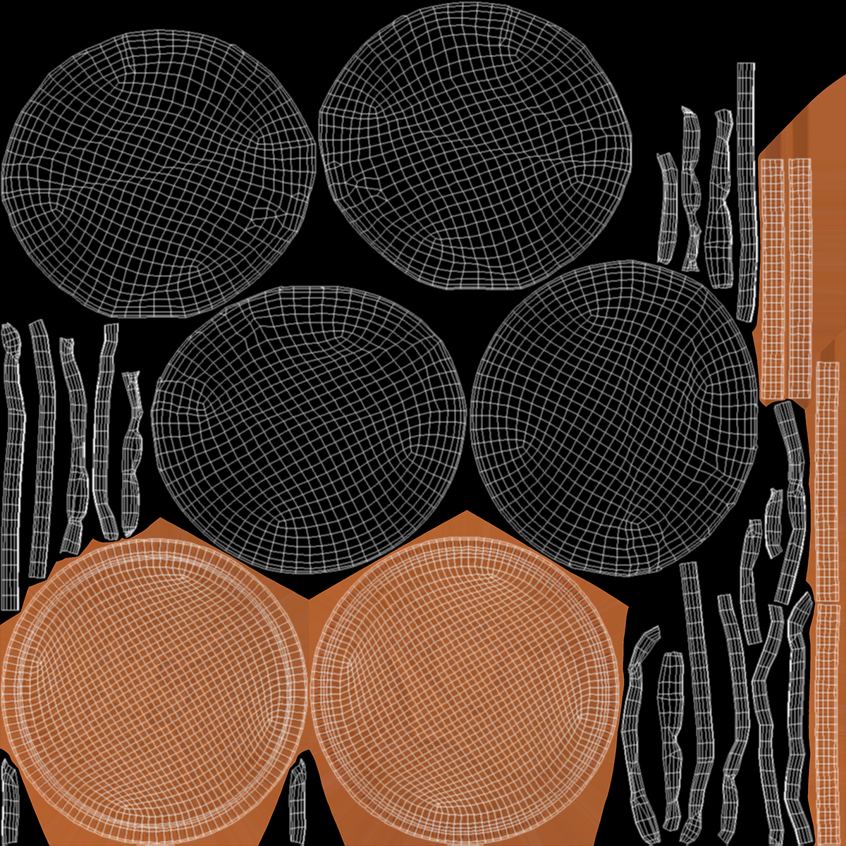 Milk Chocolate Half Dollar Golden Coins 3D model