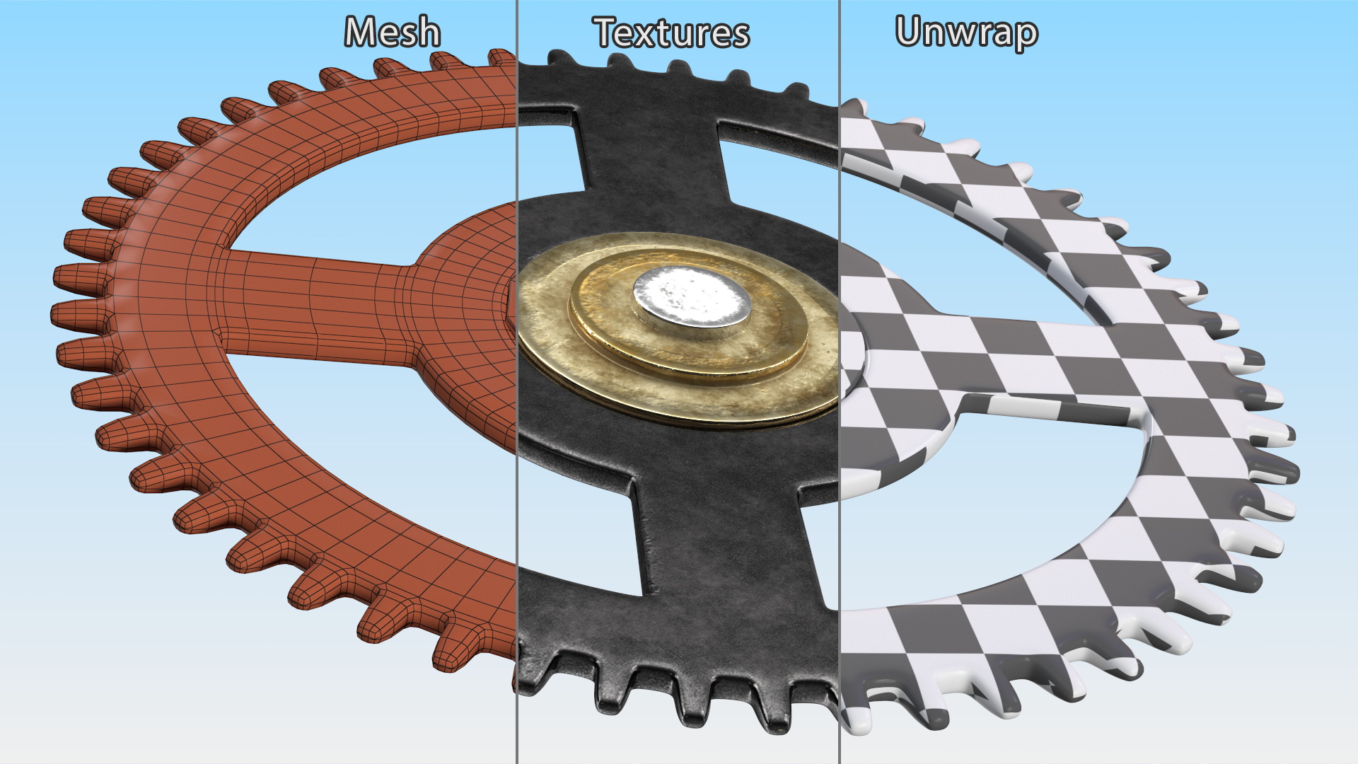 Sprocket Cogwheel Gear 3D