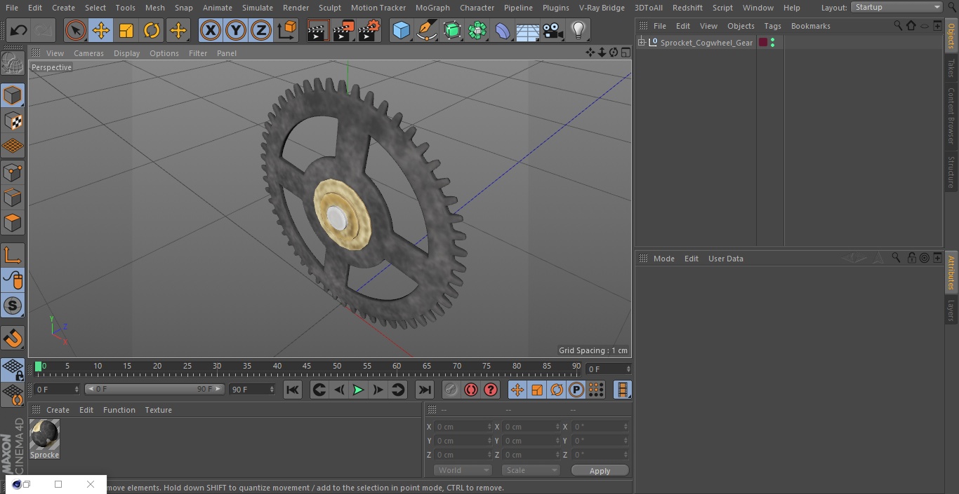 Sprocket Cogwheel Gear 3D