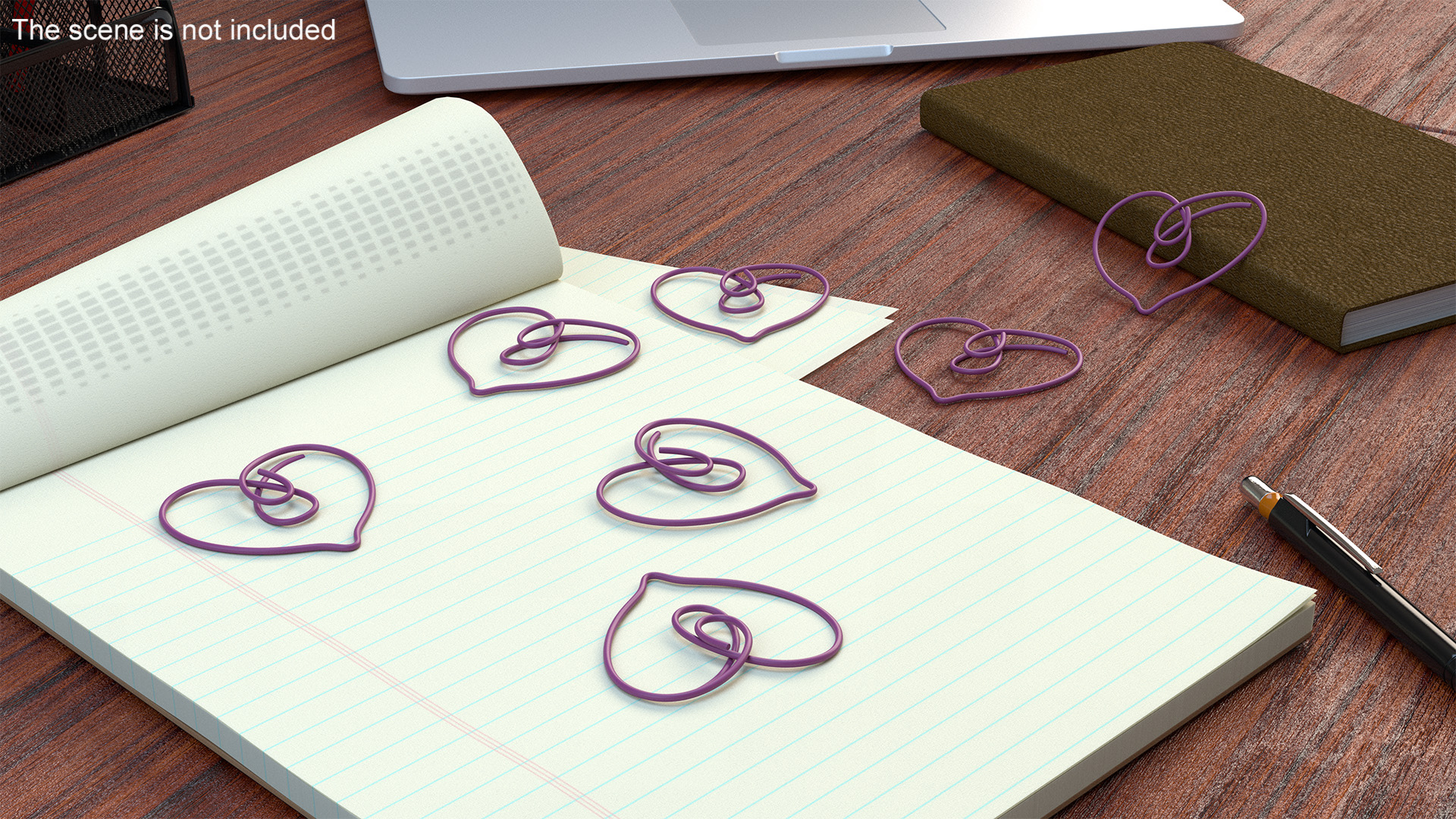 3D Beautiful Heart Shaped Paper Clip model