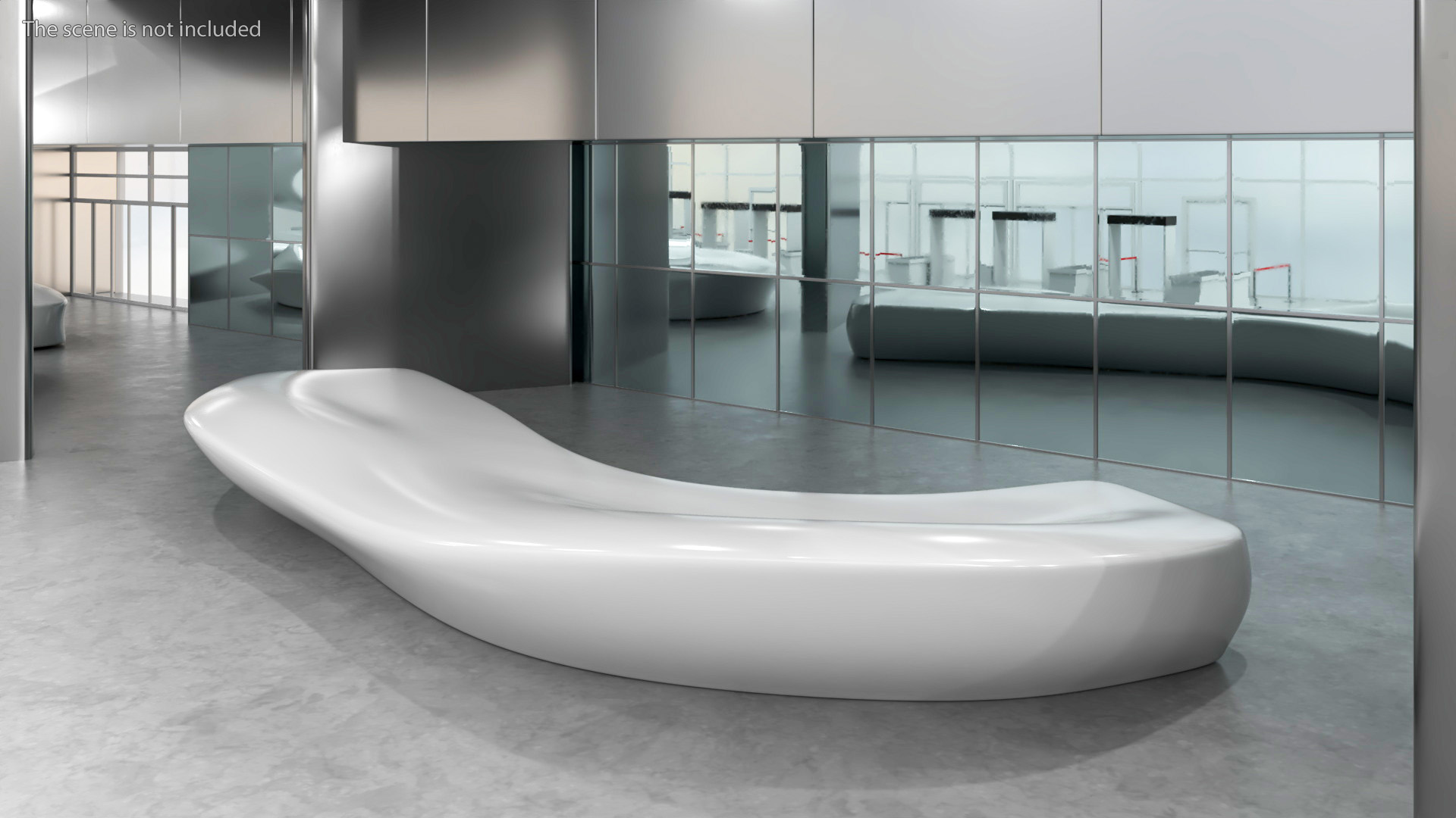 3D Futuristic Reception Table