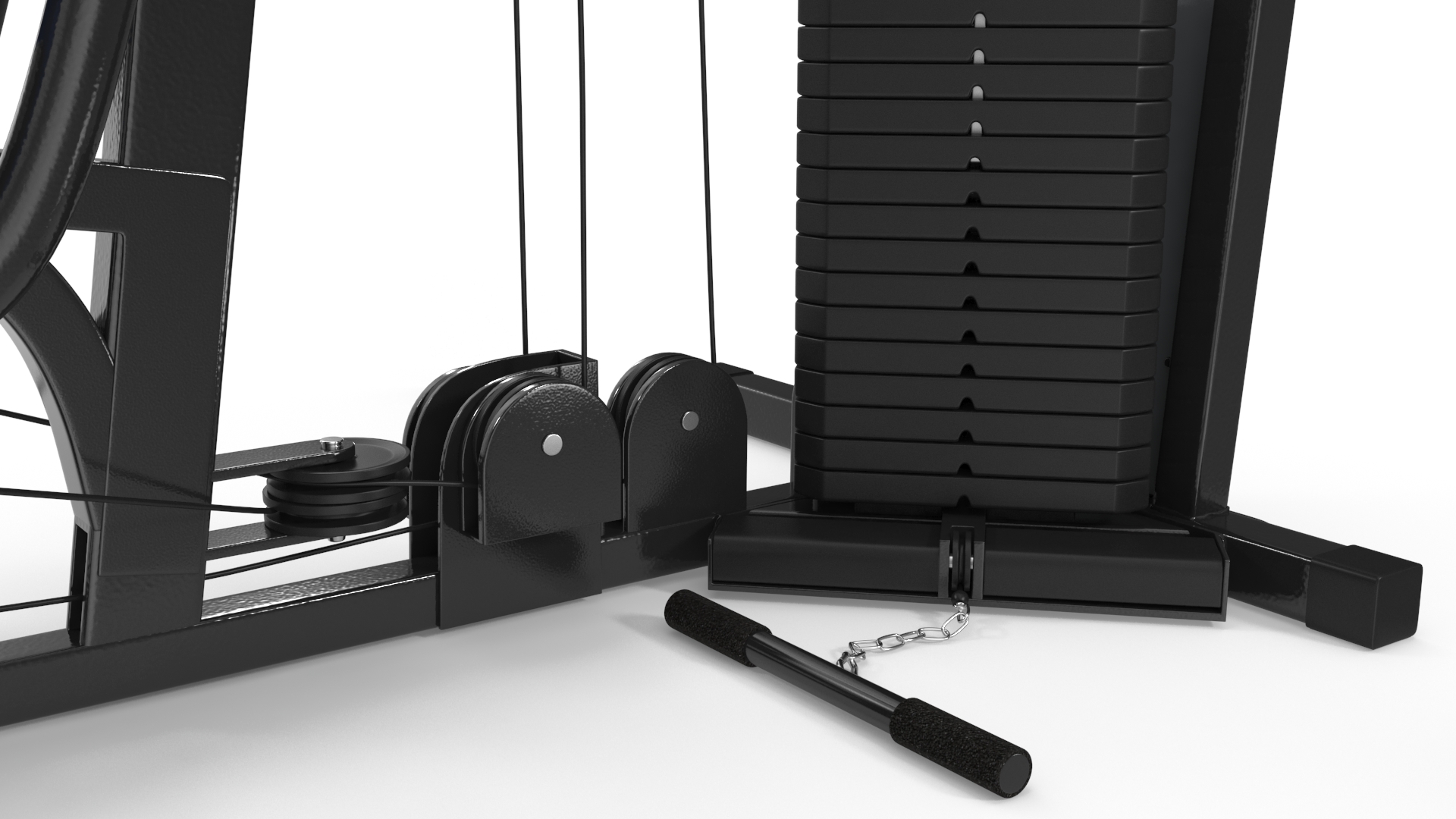 3D Multi Gym Exercise Equipment model
