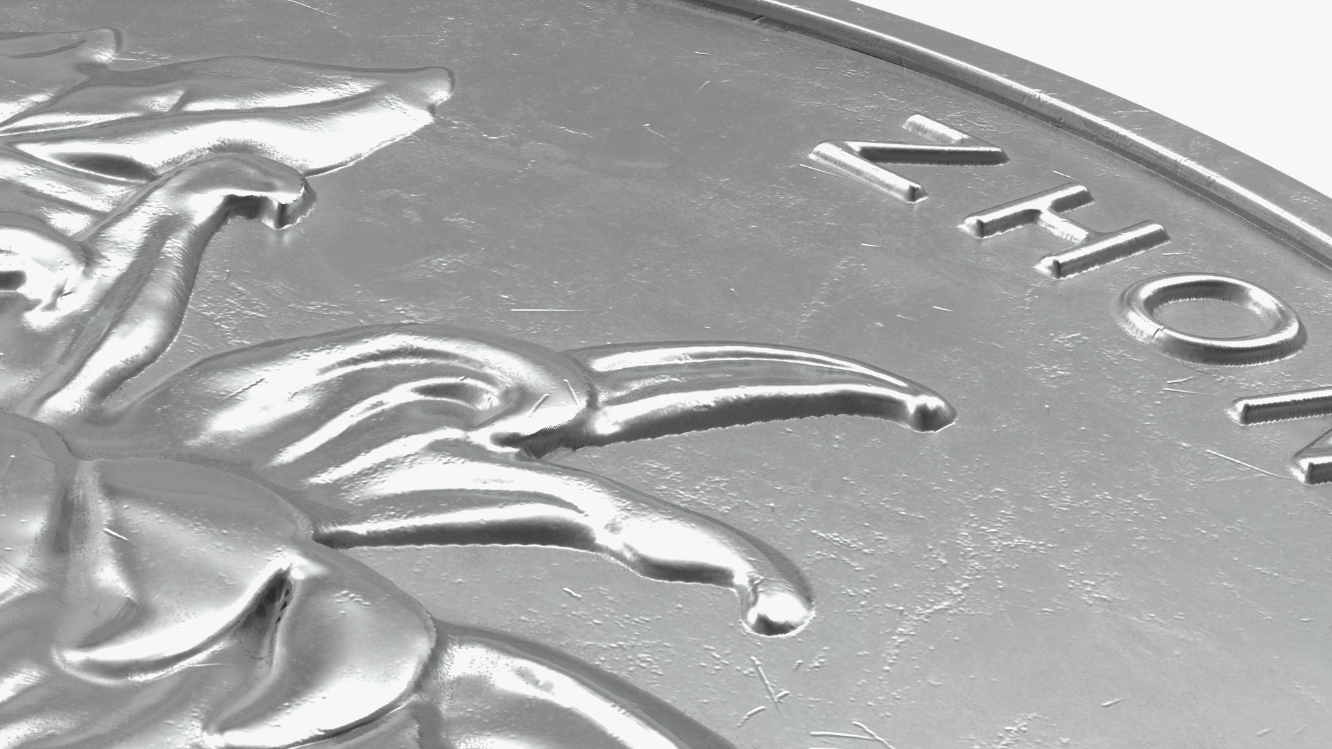 China 1 Yuan Coin 3D
