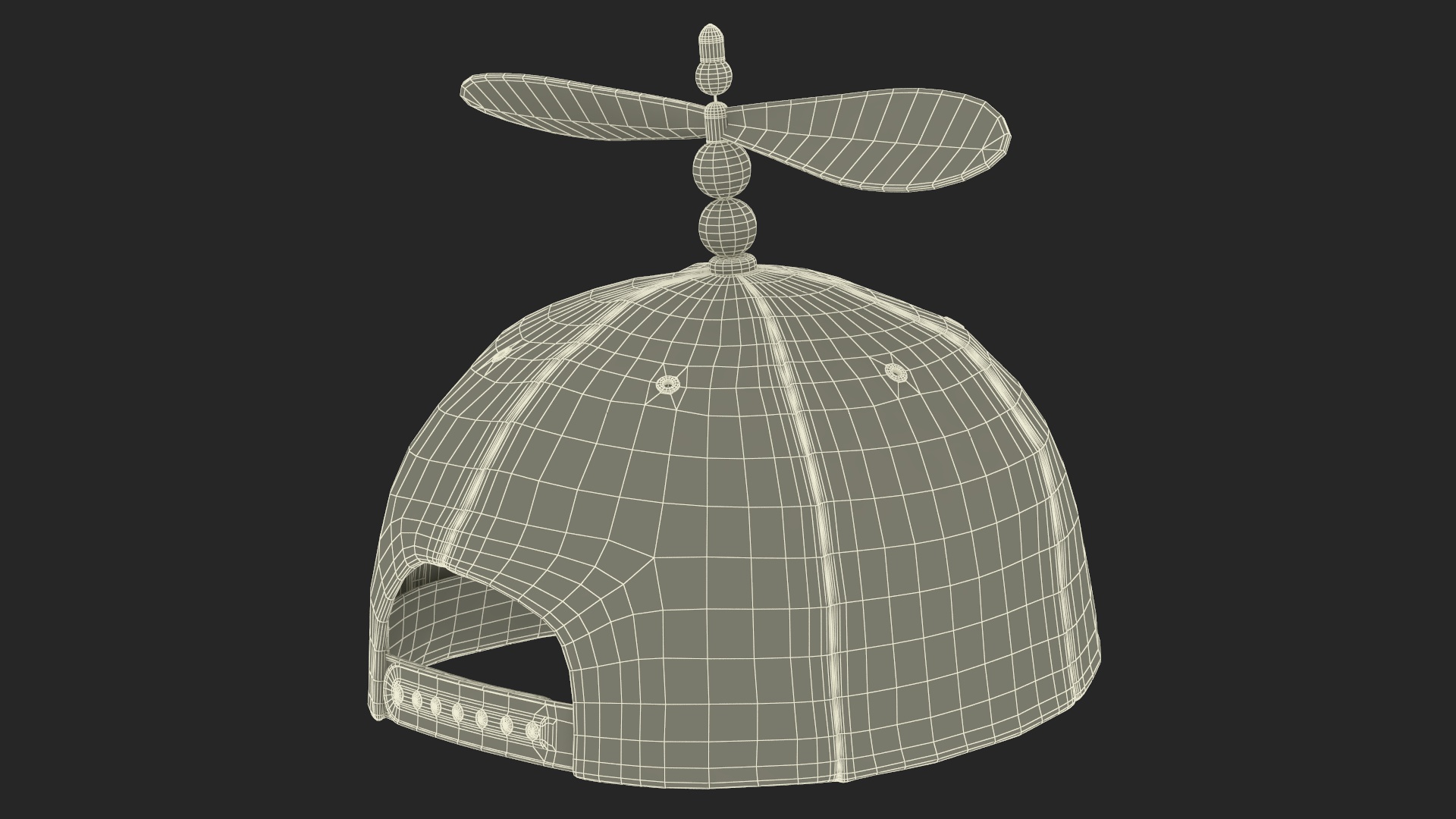 3D Colorful Propeller Hat Brimless