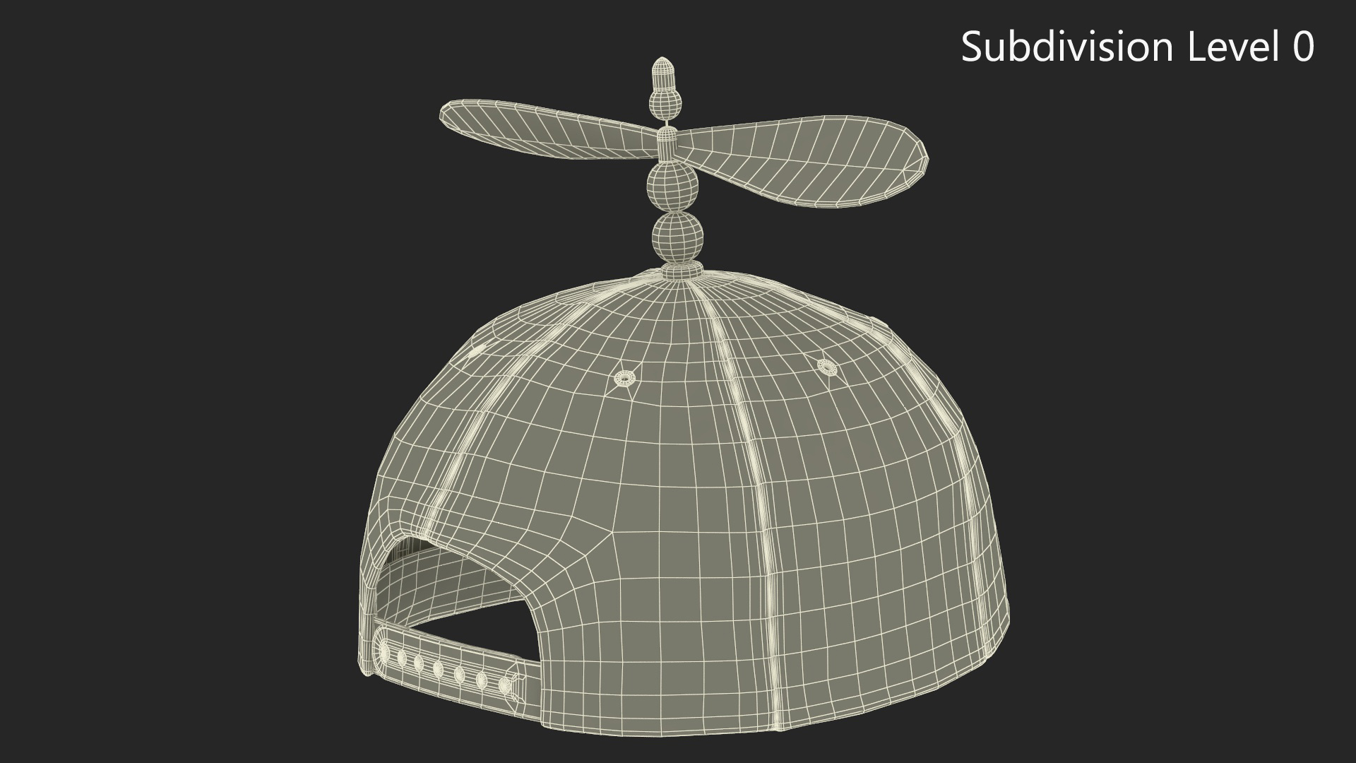 3D Colorful Propeller Hat Brimless