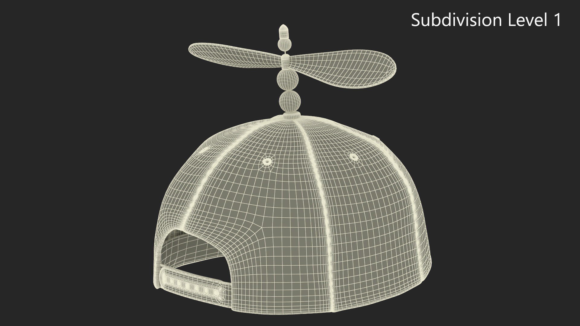 3D Colorful Propeller Hat Brimless