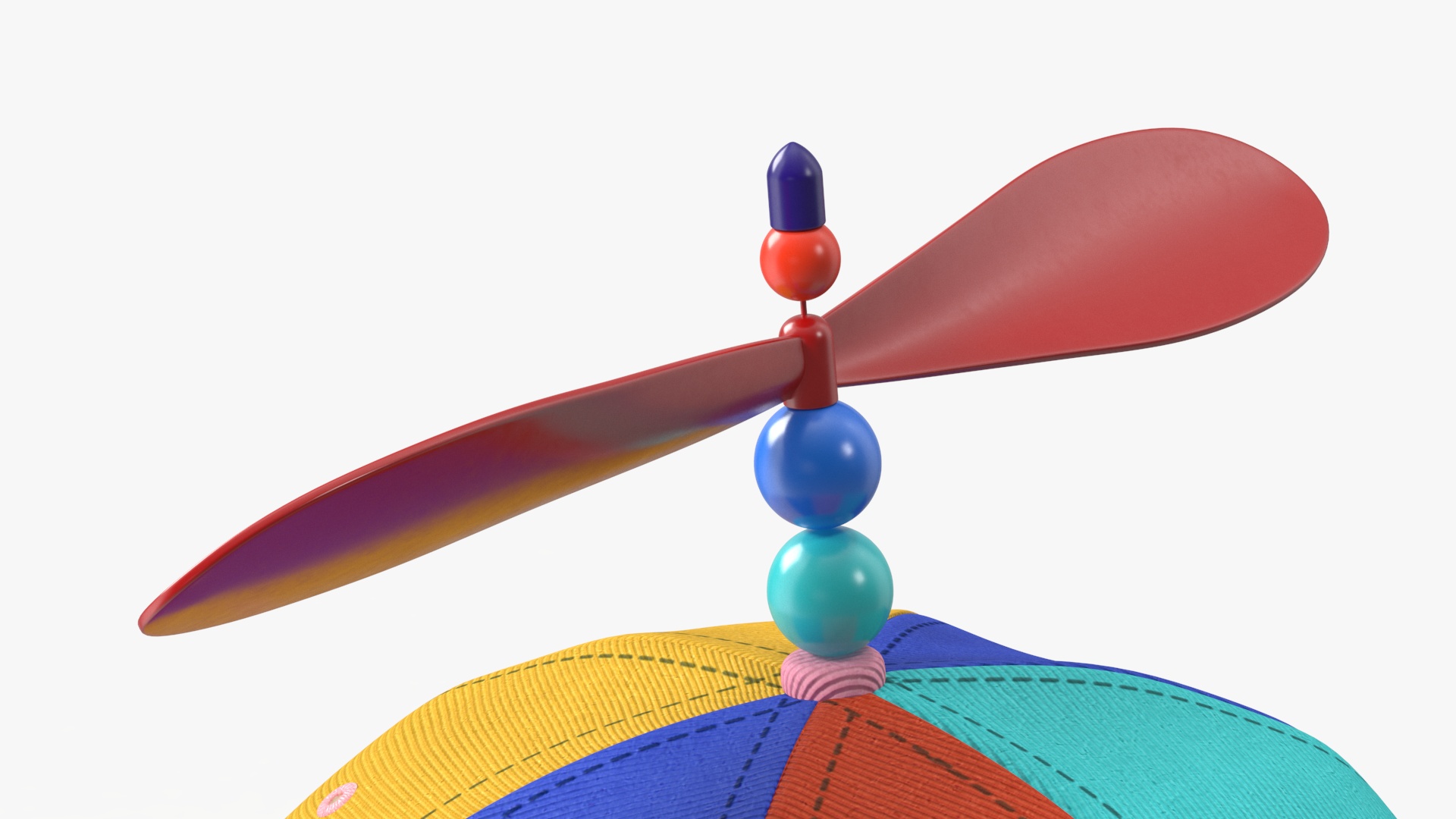 3D Colorful Propeller Hat Brimless