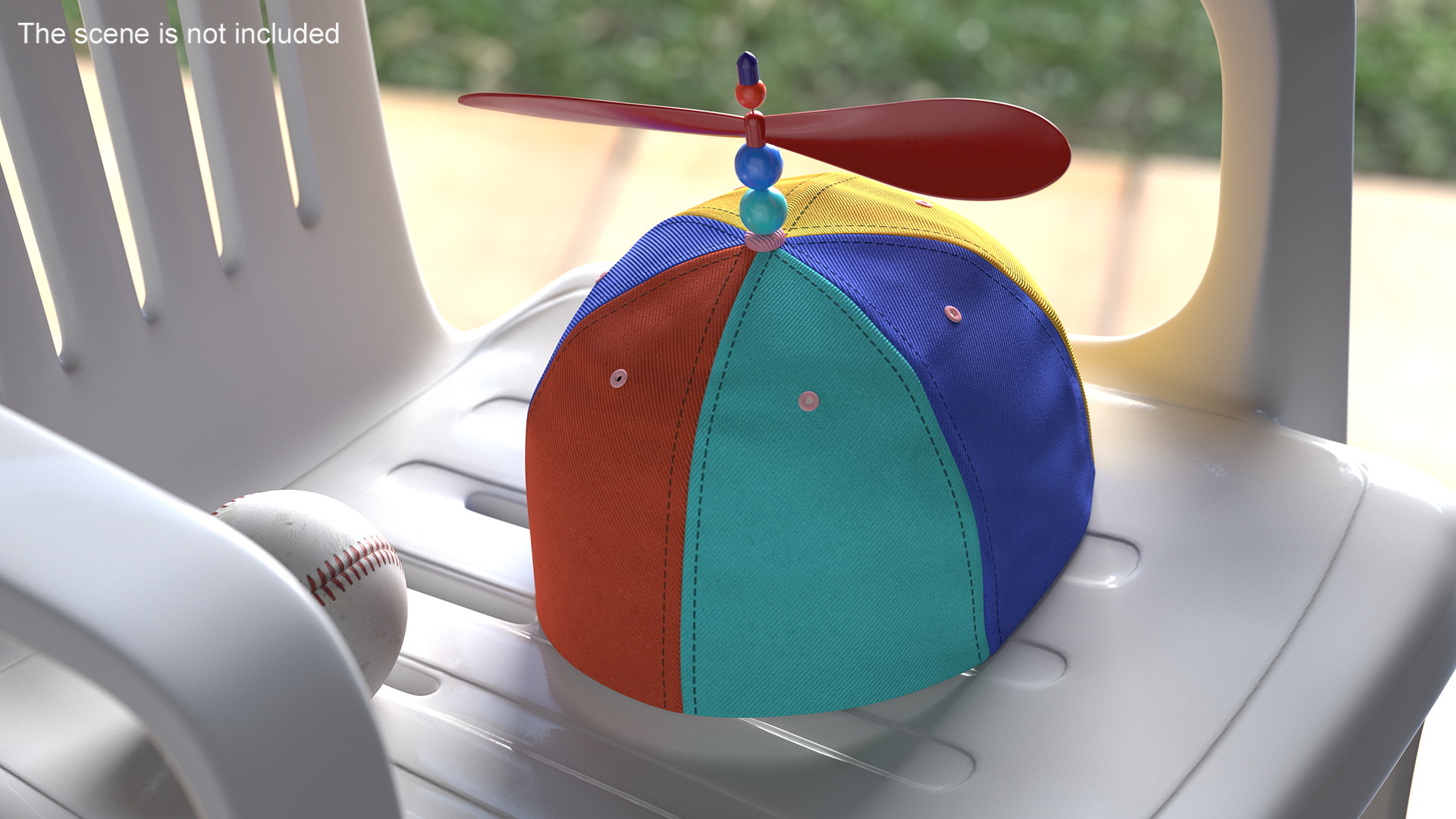 3D Colorful Propeller Hat Brimless