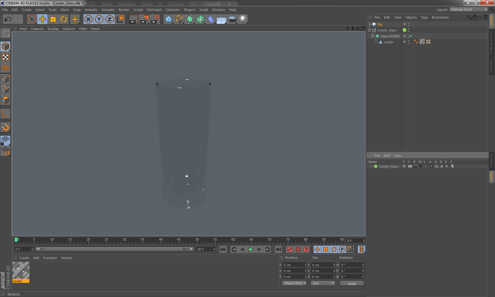 Cooler Glass 3D