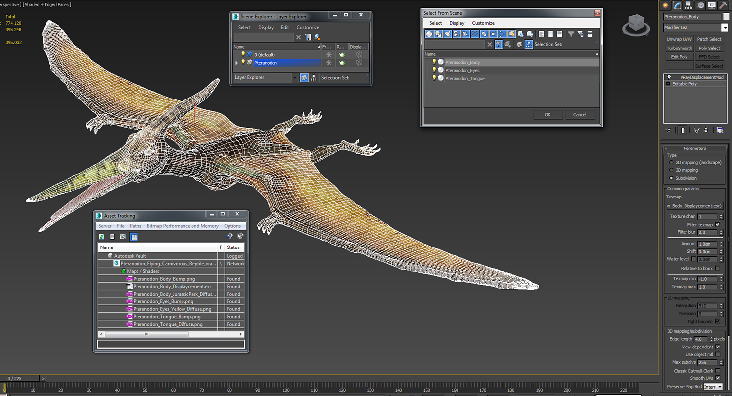 Pteranodon Flying Carnivorous Reptile 3D