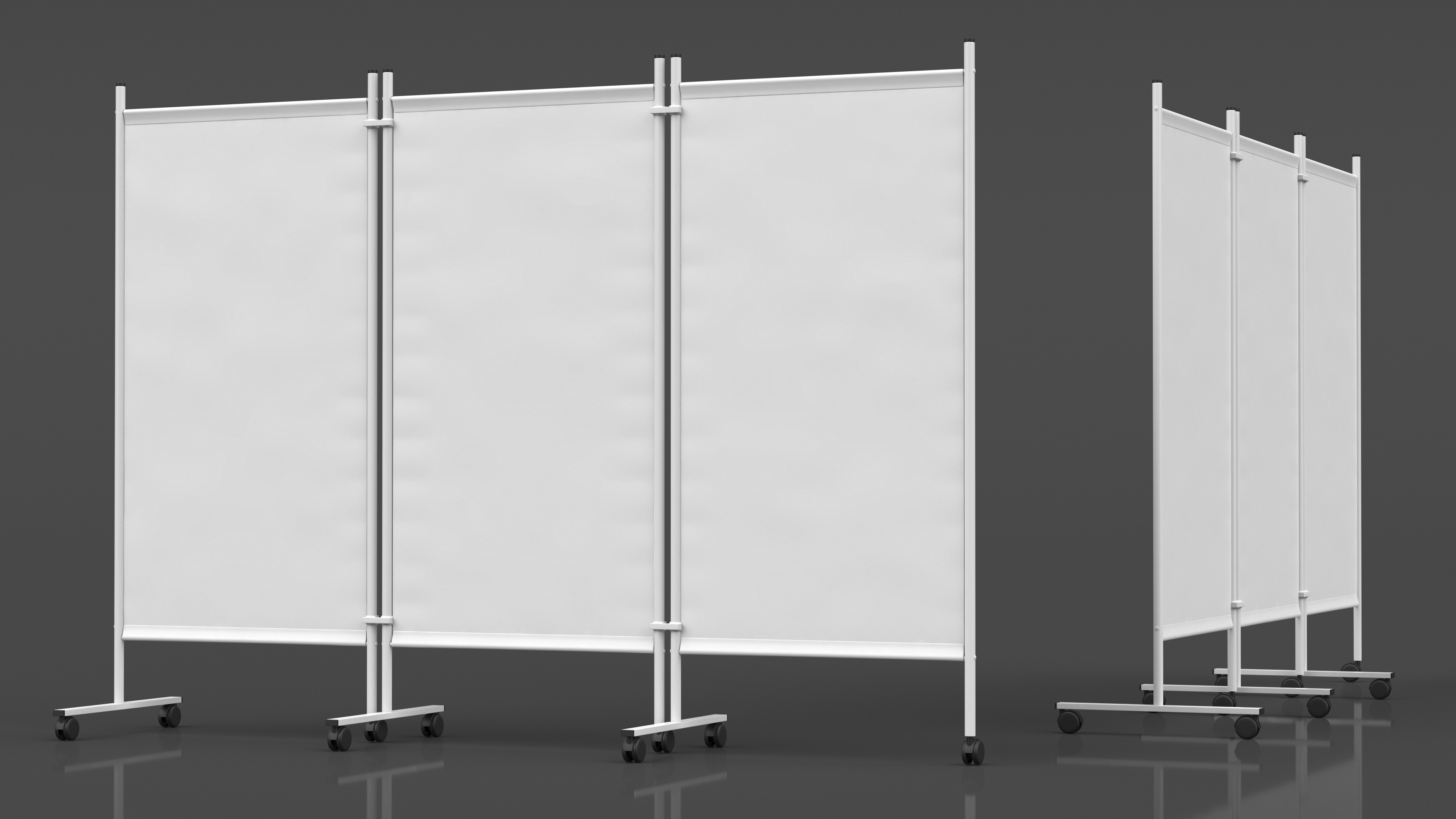 Medical Furniture Set White 3D