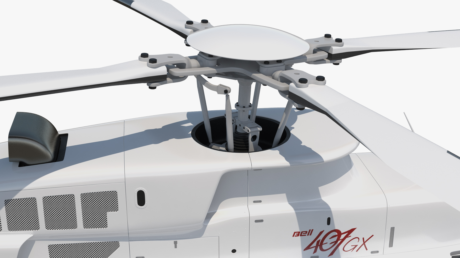 Bell 407 GX Utility Helicopter Rigged 3D