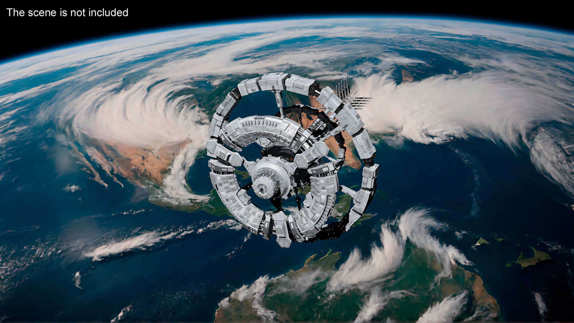 Fantastic Space Station White 3D model