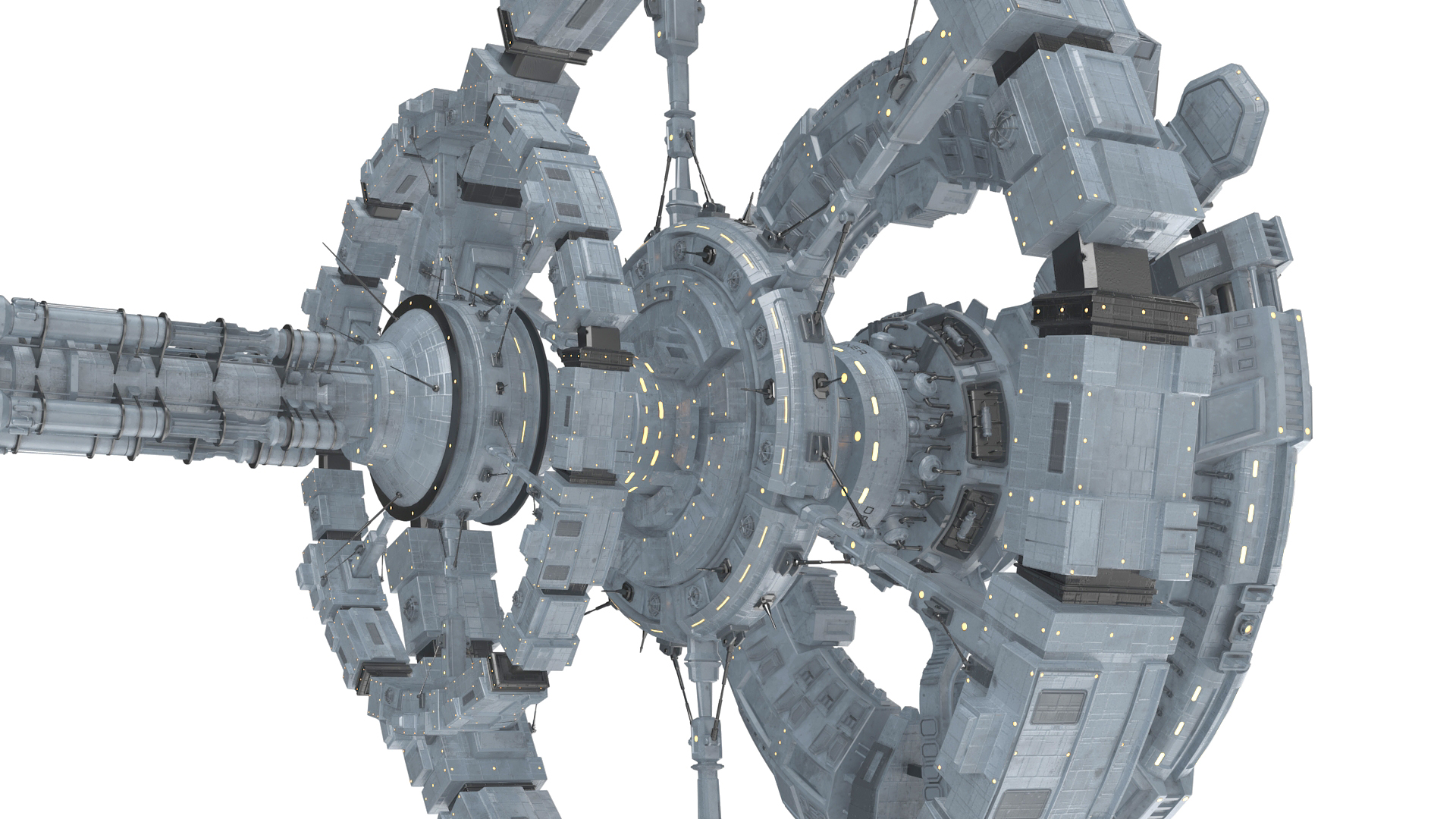 Fantastic Space Station White 3D model