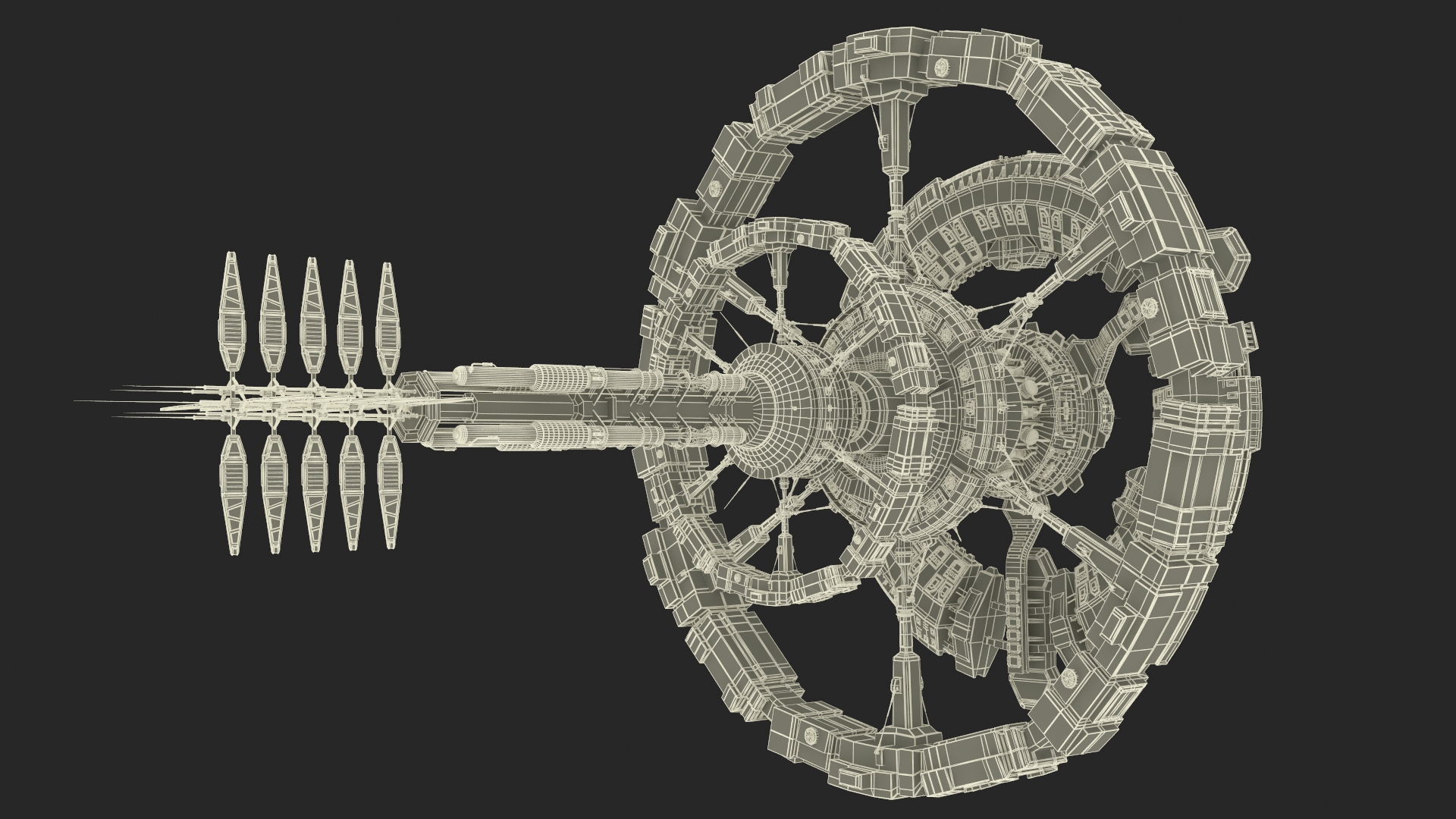 Fantastic Space Station White 3D model