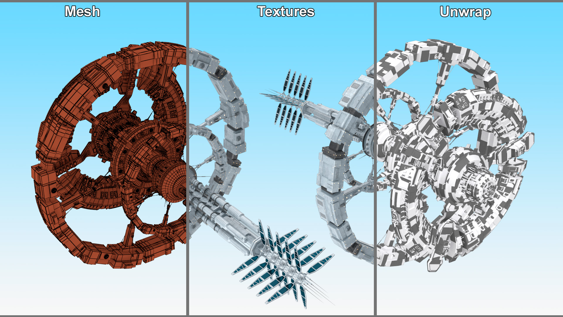 Fantastic Space Station White 3D model