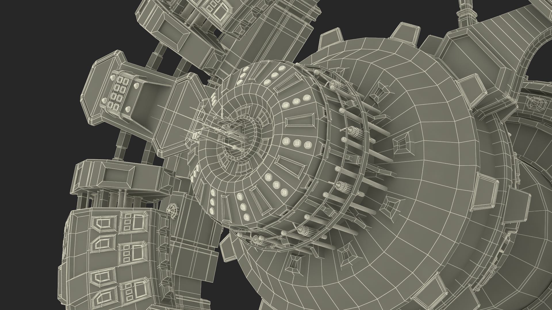Fantastic Space Station White 3D model