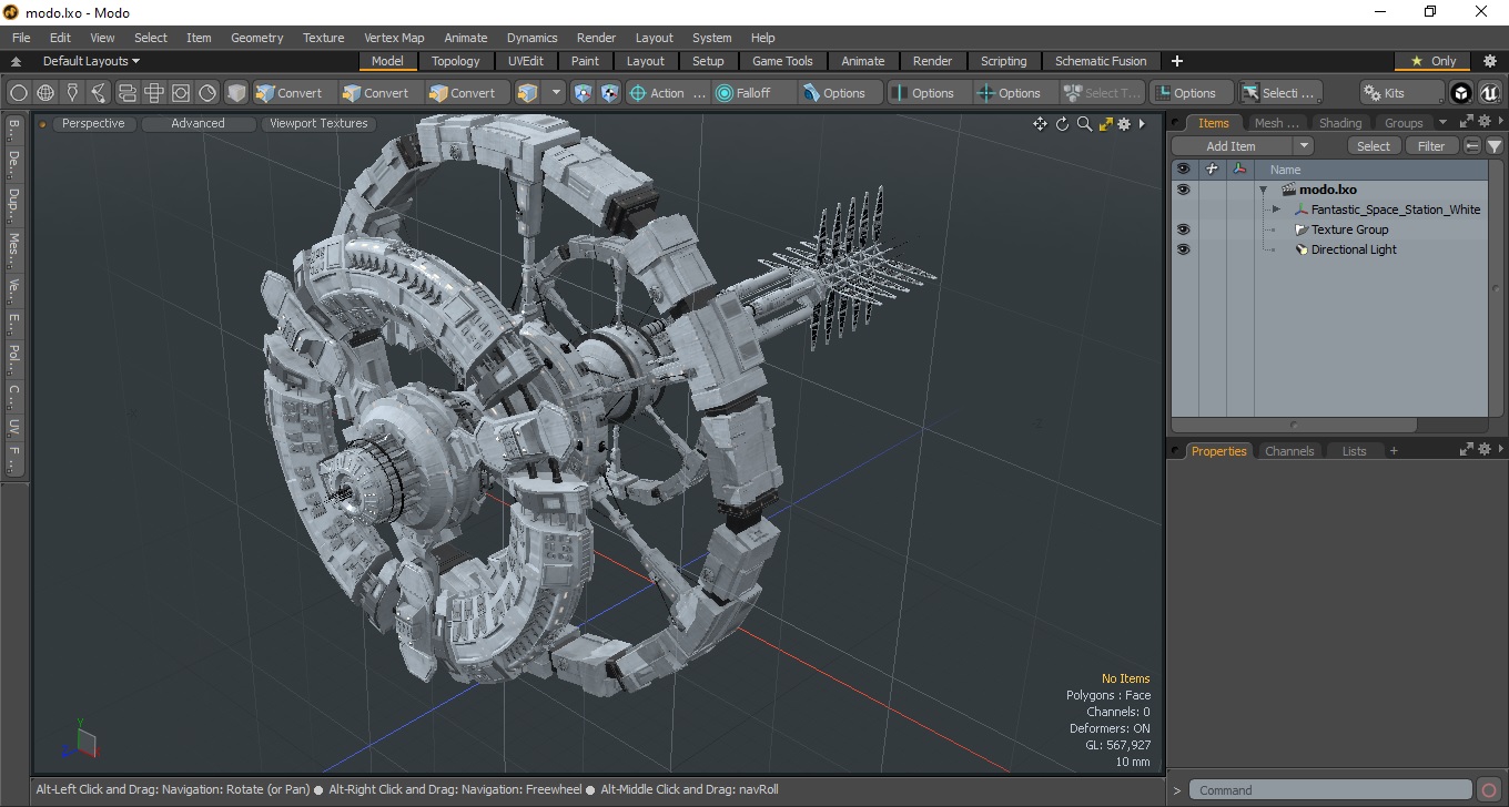 Fantastic Space Station White 3D model