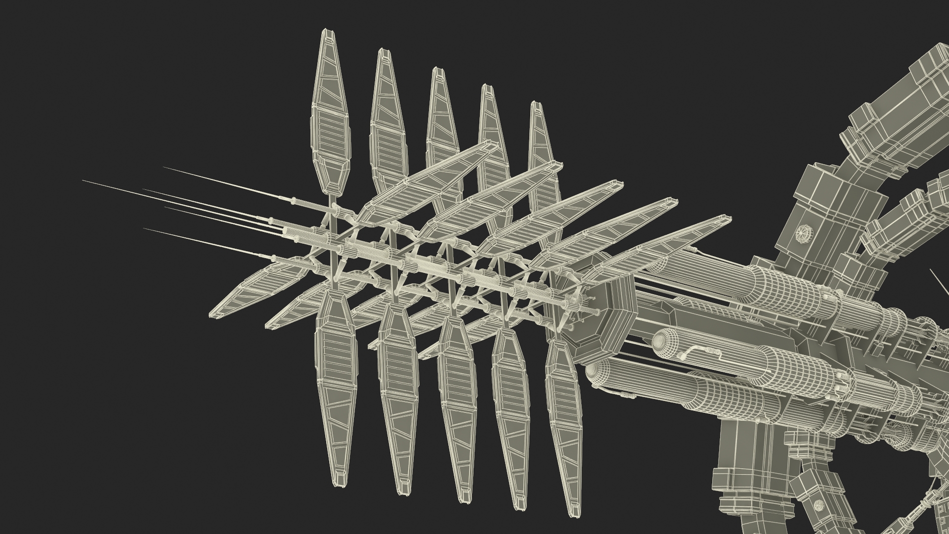 Fantastic Space Station White 3D model