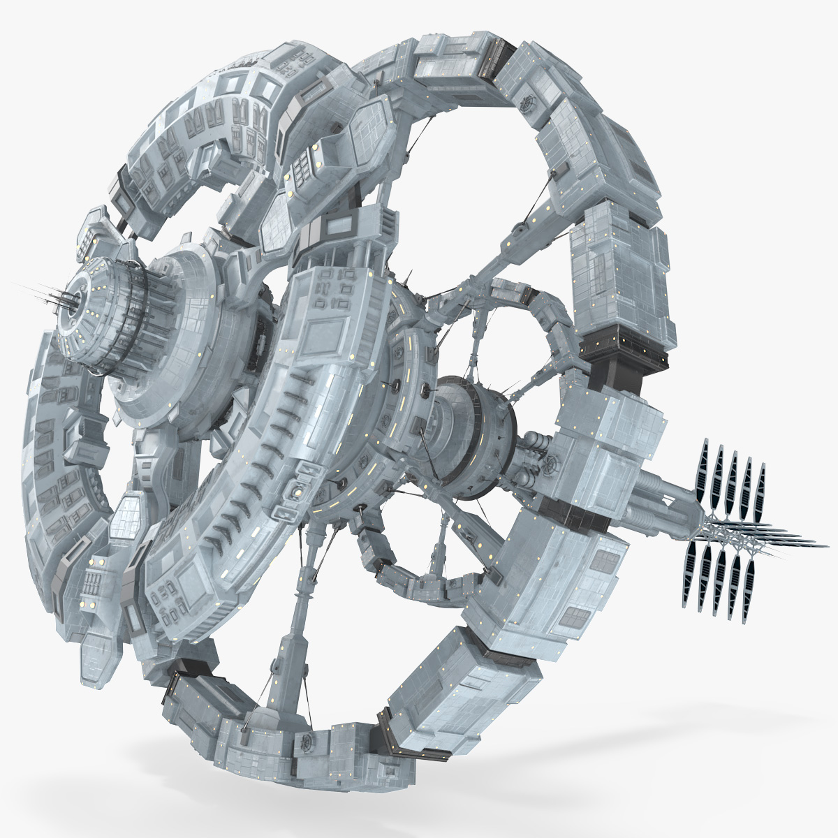 Fantastic Space Station White 3D model