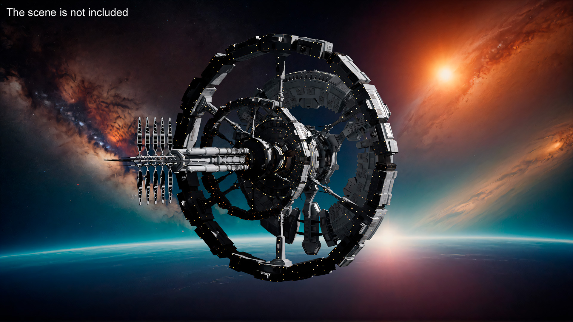 Fantastic Space Station White 3D model