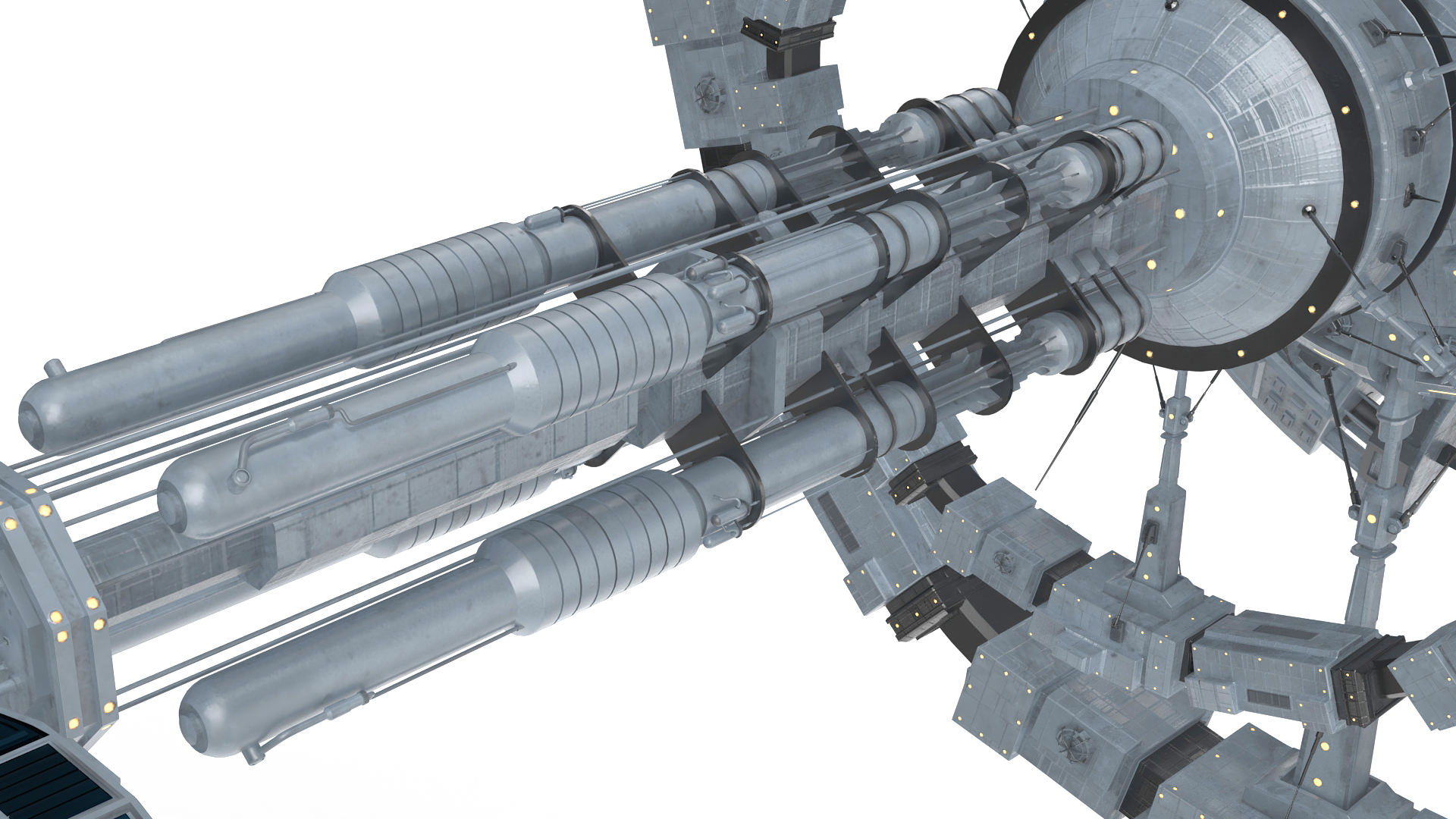Fantastic Space Station White 3D model
